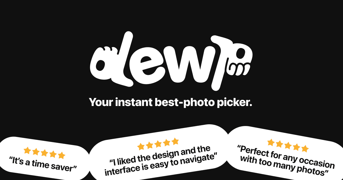 Dewp: AI Photo Album Curator Logo