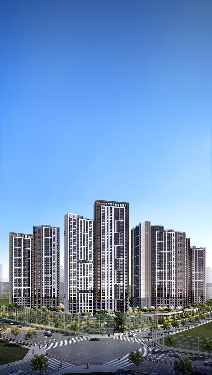 평택 브레인시티 수자인 메인투시도