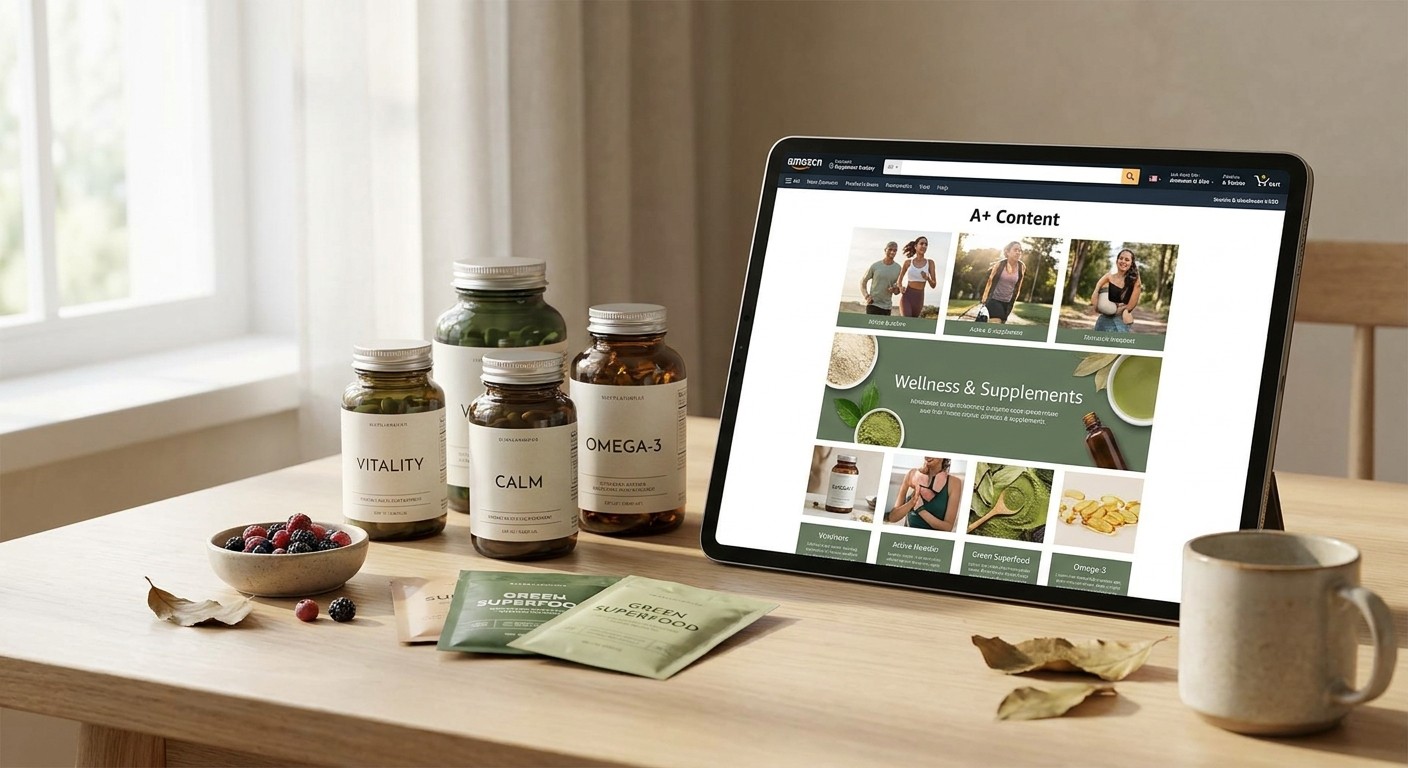 Amazon A+ content for wellness and supplement brands