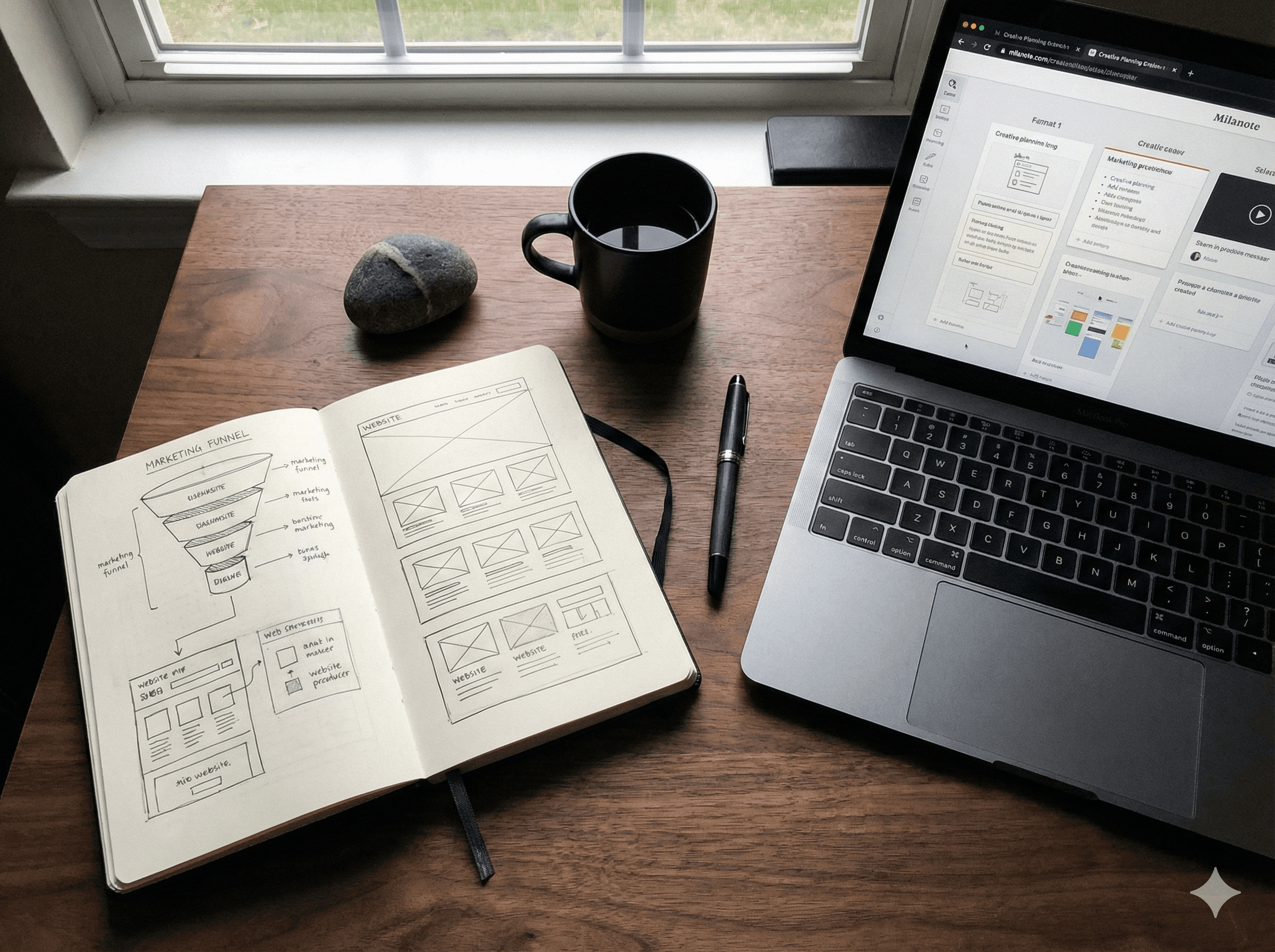 Documents and planning materials on a desk, representing customized solutions tailored to client needs.