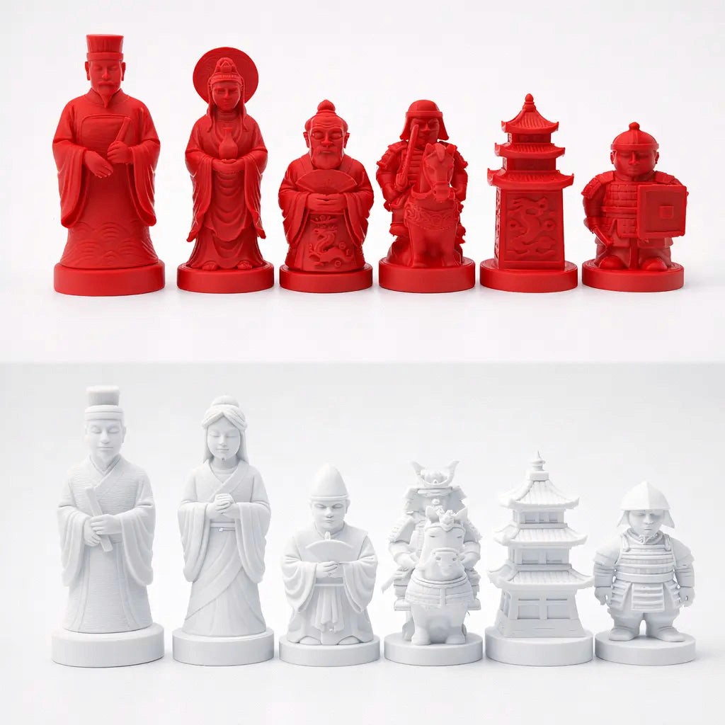 Çin ve Japon Temalı Satranç Takımı