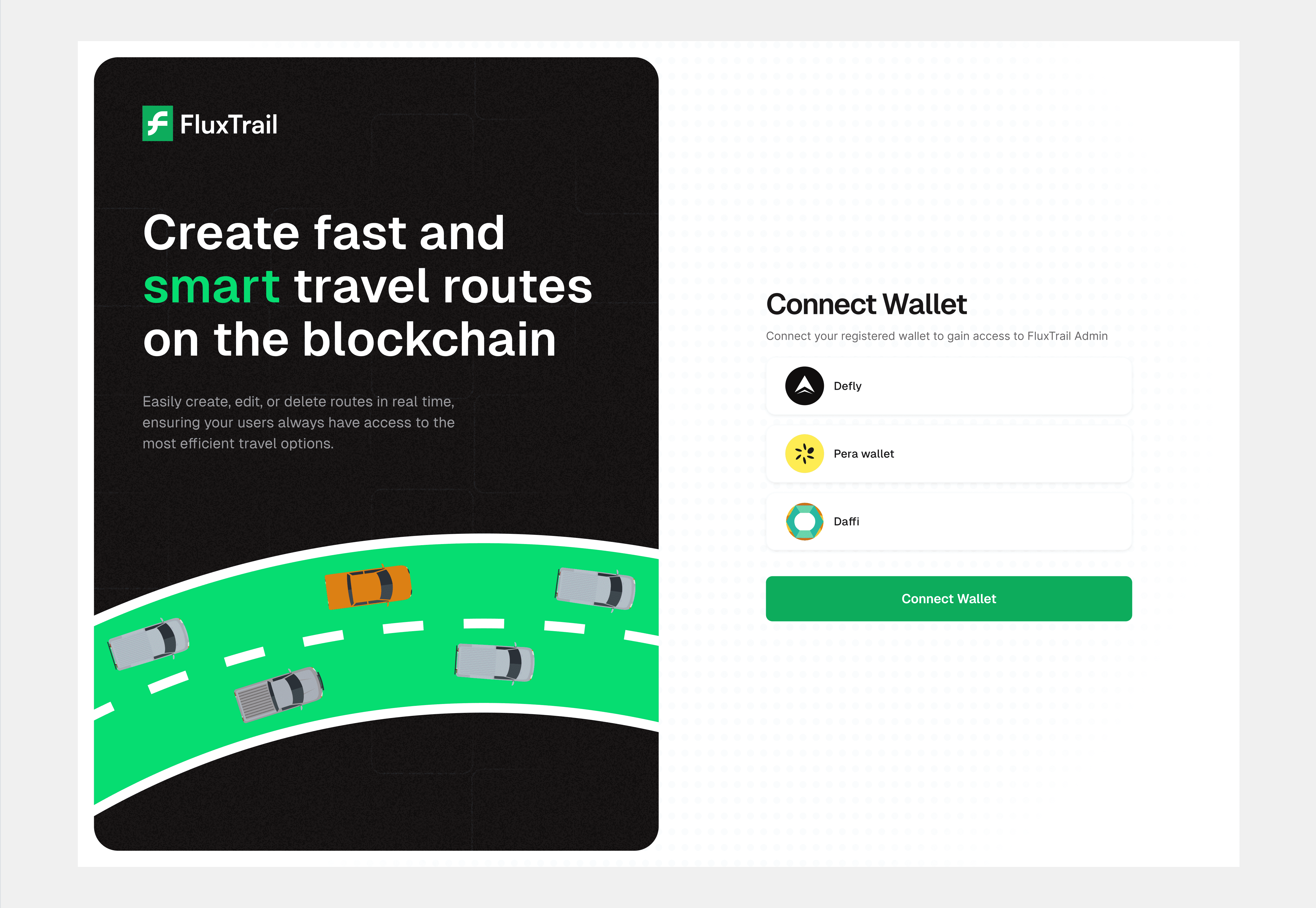 A UI shot for FluxTrail