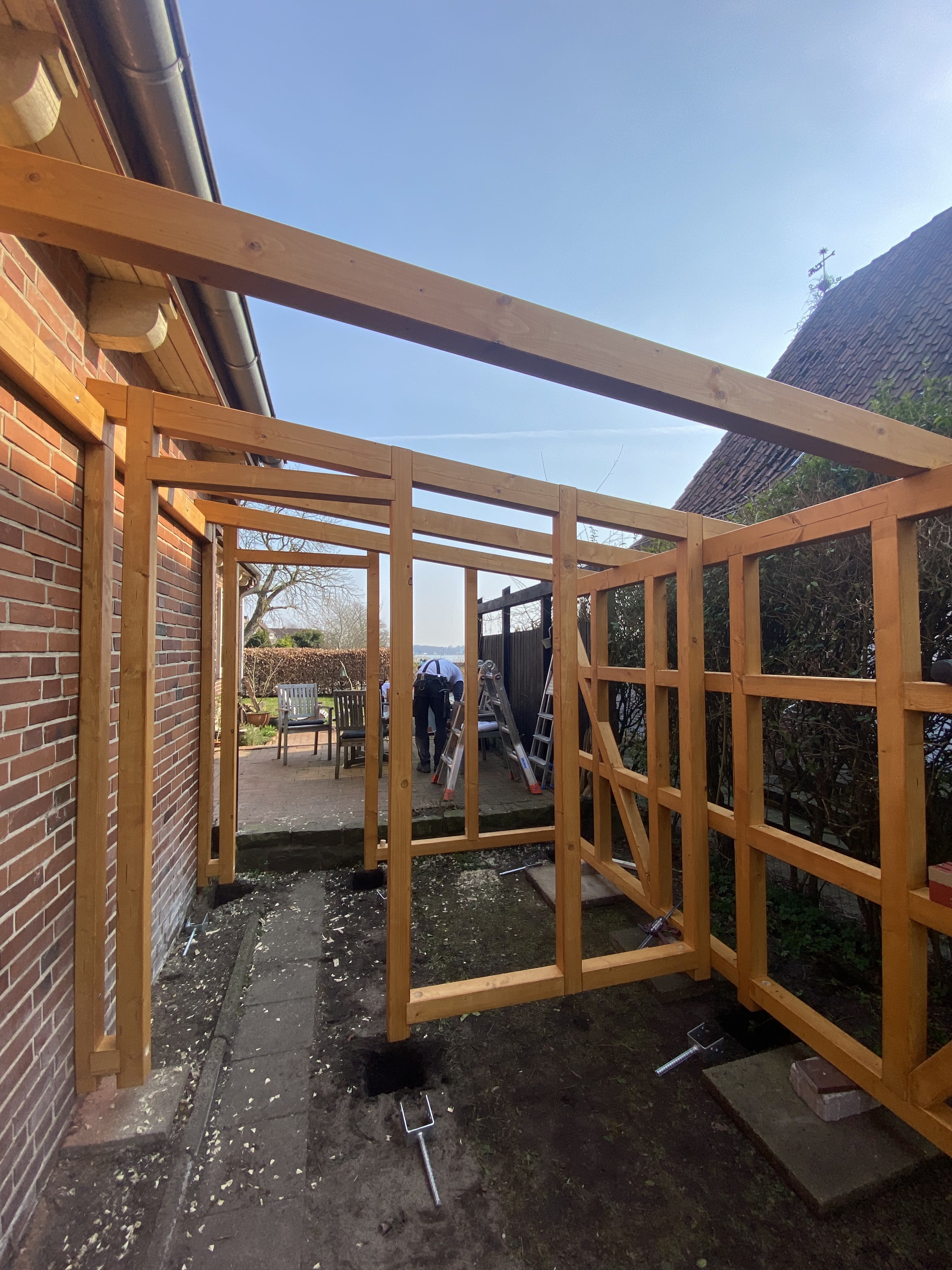 Geräteschuppen aus Holz Neubau