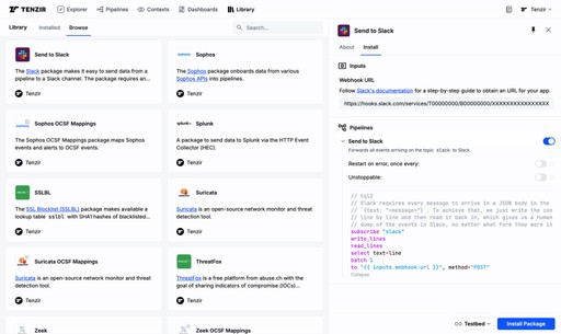 Tenzir Package Library