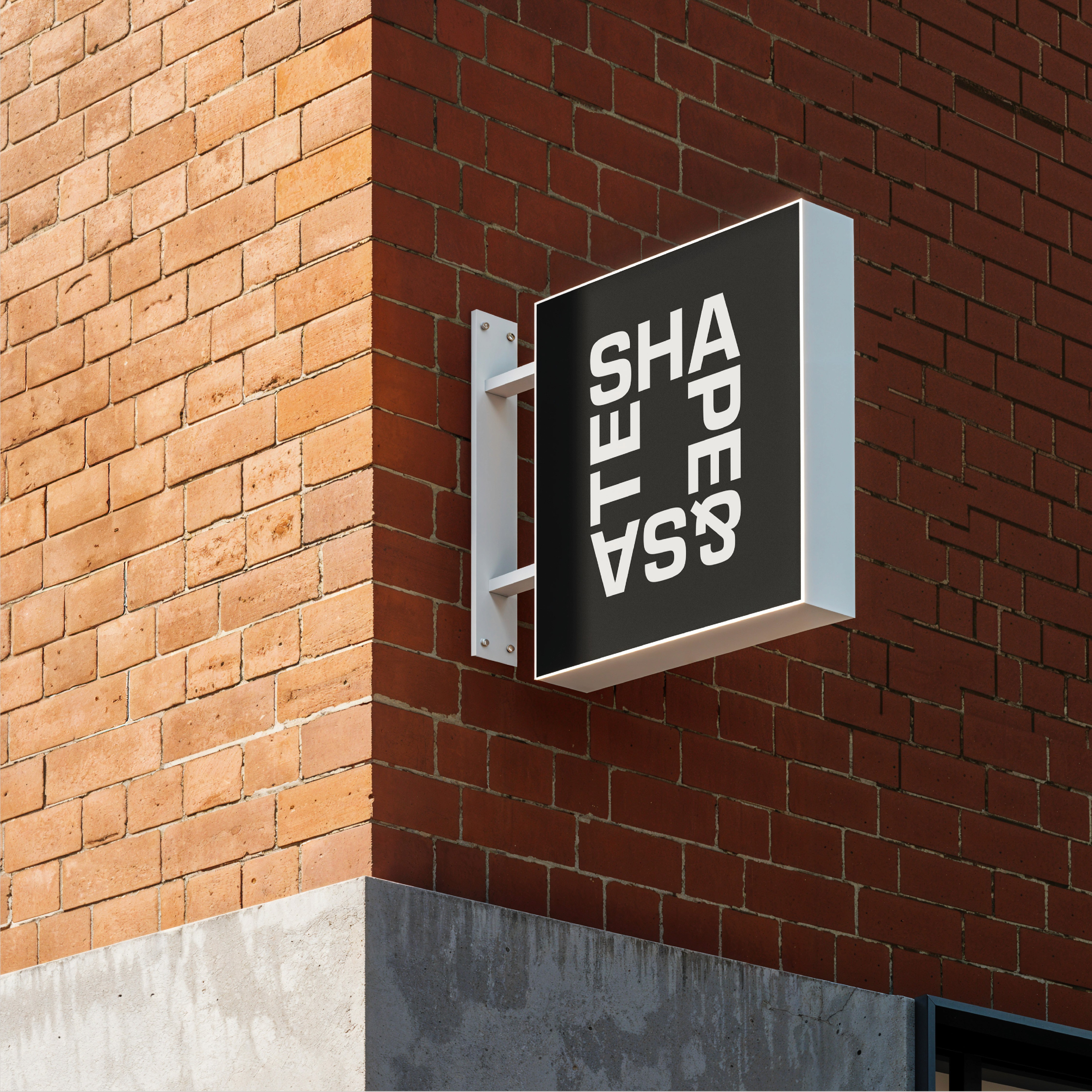 Streetside billboard with flyposters of the Batch.Works brand and illustrations