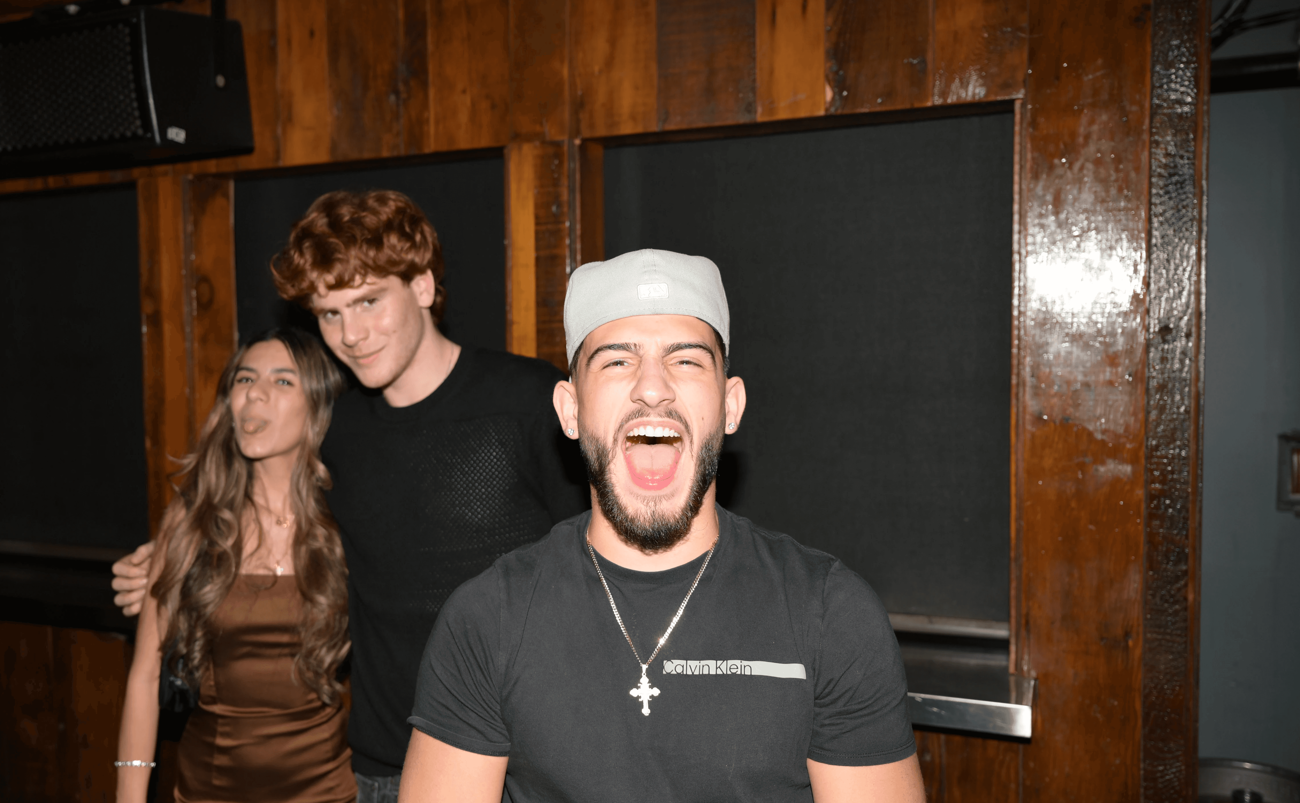 a woman wearing headphone