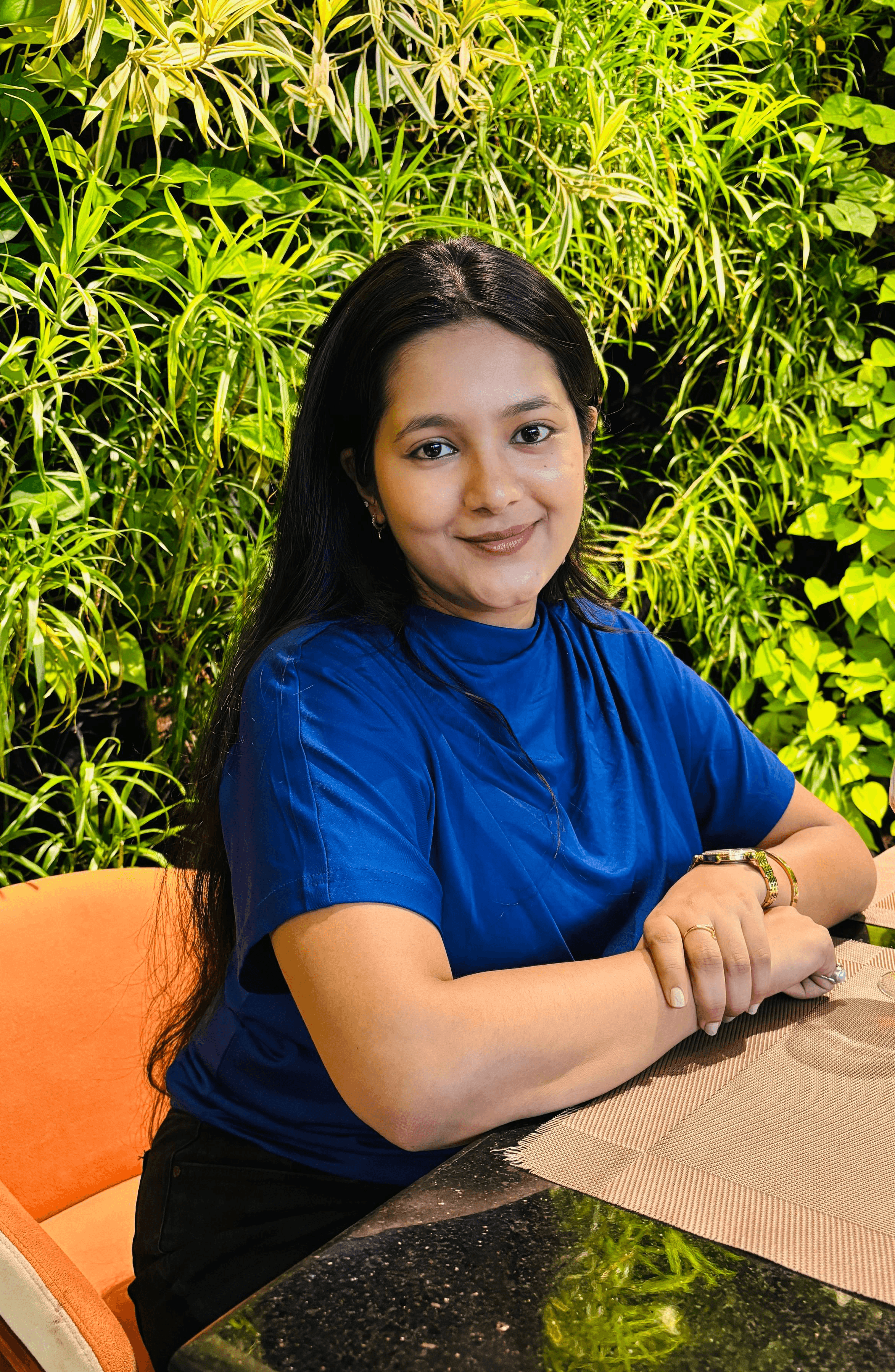 Portrait of portfolio creator – front view