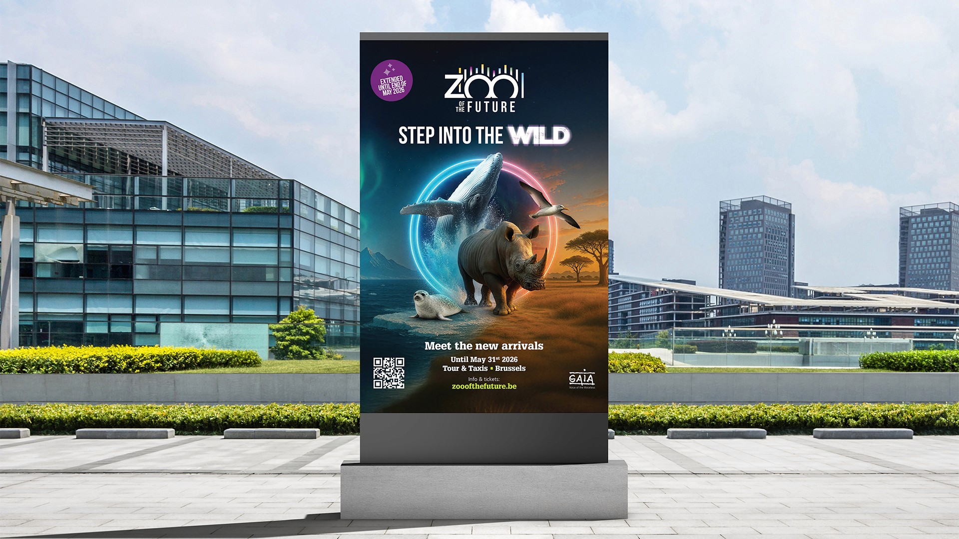 Communication campaign image for GAIA's Zoo Of The Future