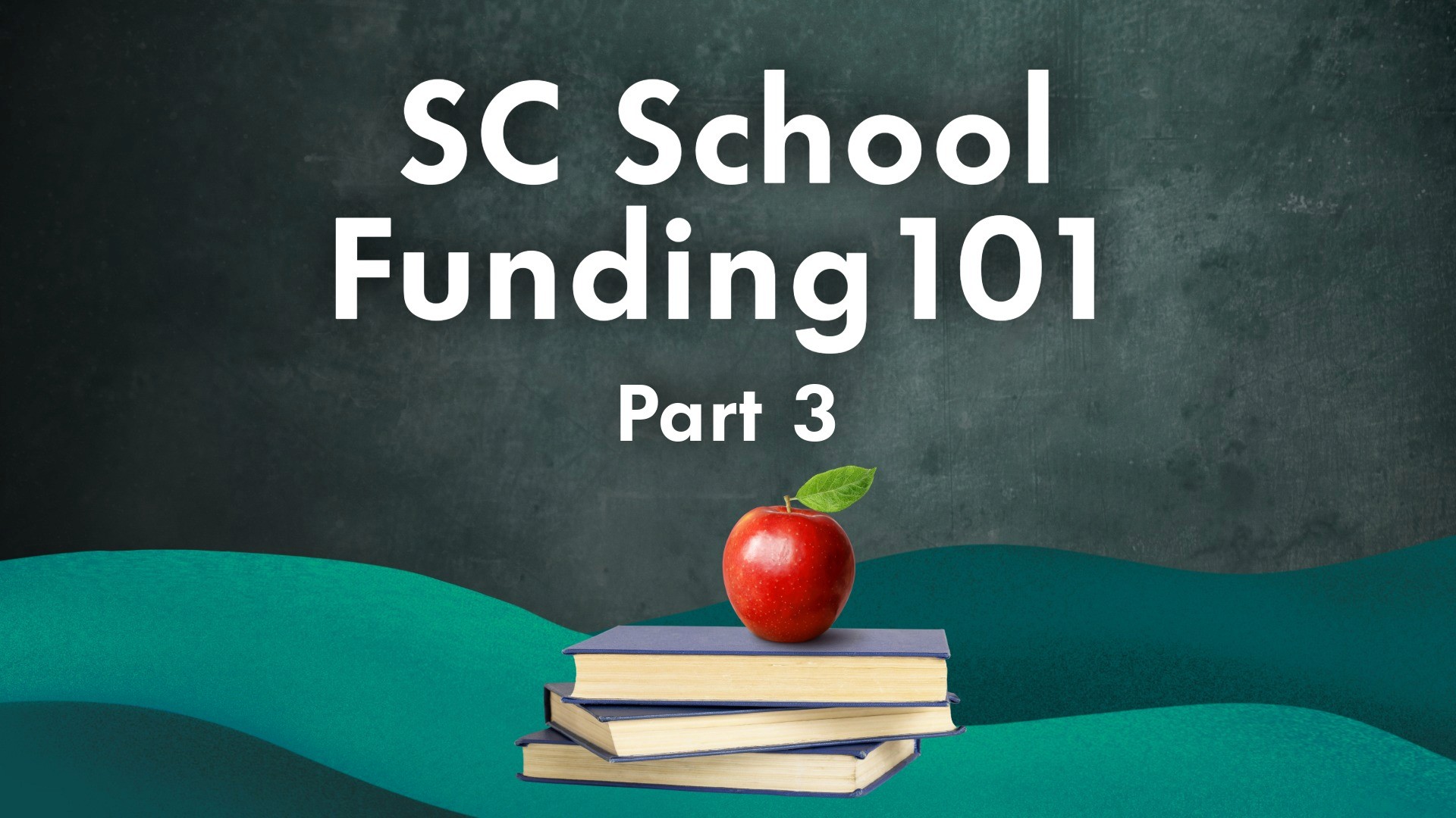 Image that says "SC School Funding 101 Part 3"