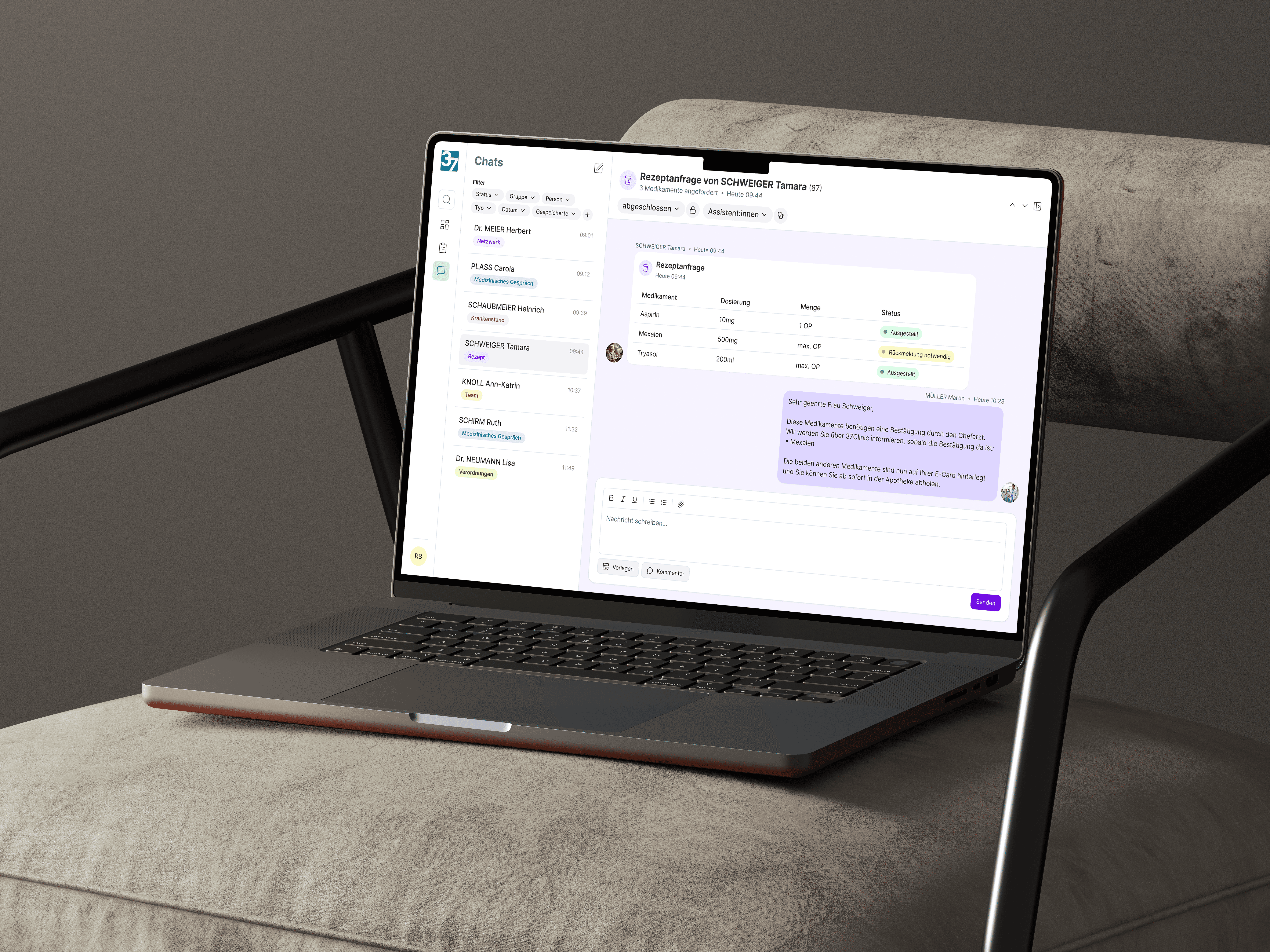 Showcase 37Clinic Laptop