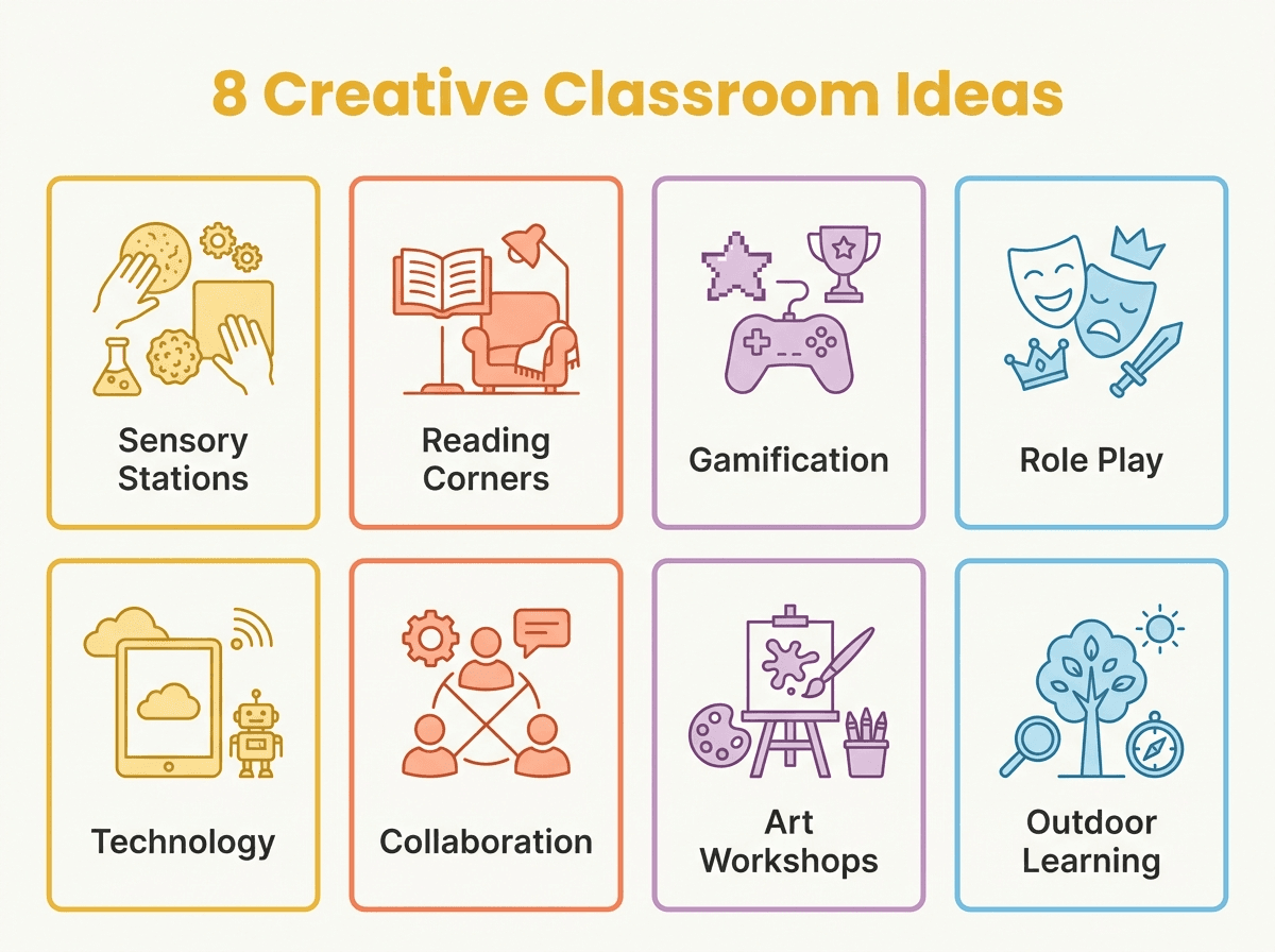 Infographic: eight creative classroom ideas