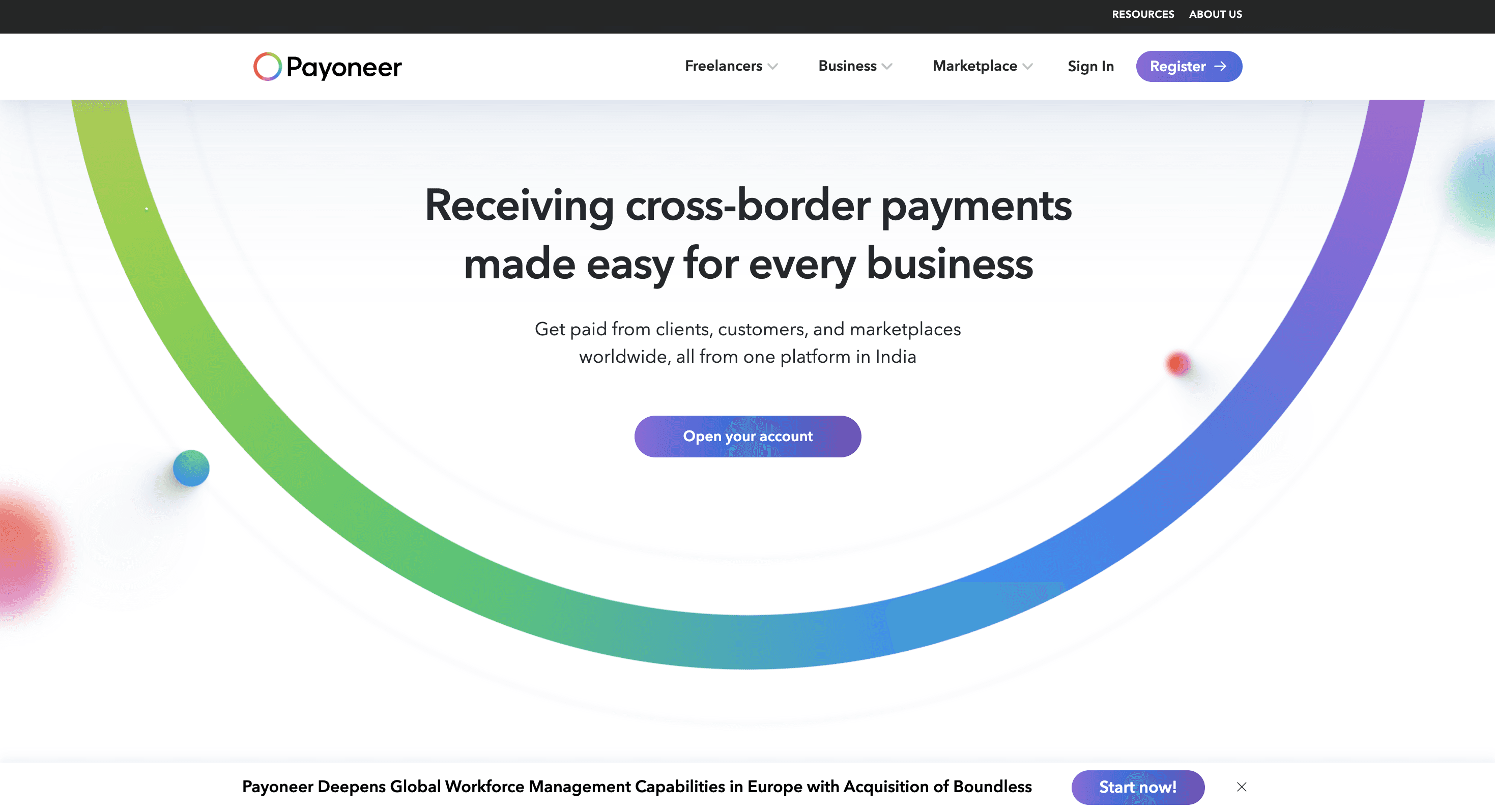 Payoneer - Best Cross Border Payment Provider