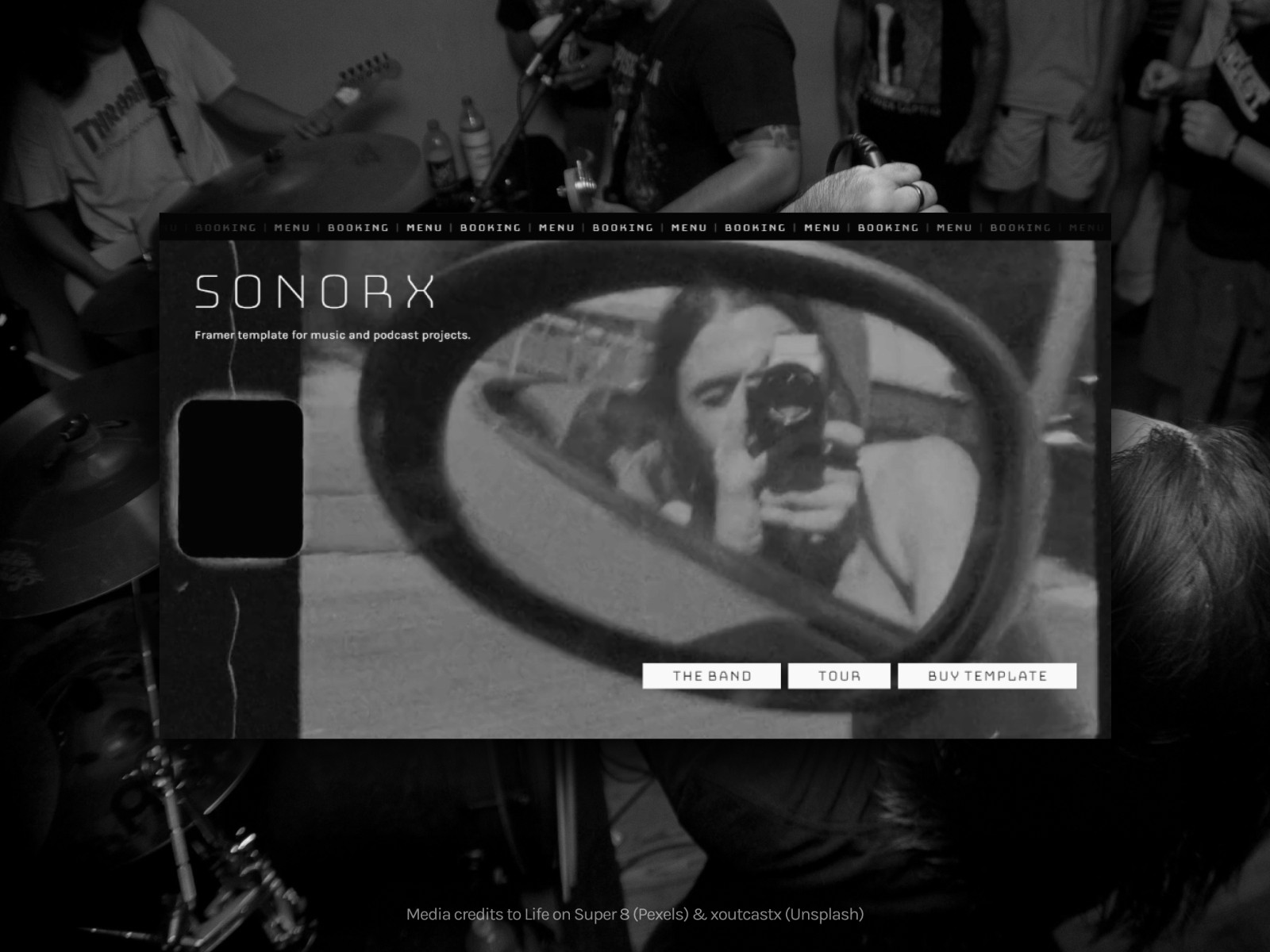 Sonorx — 黑白极简清爽浅色博客媒体网站设计灵感