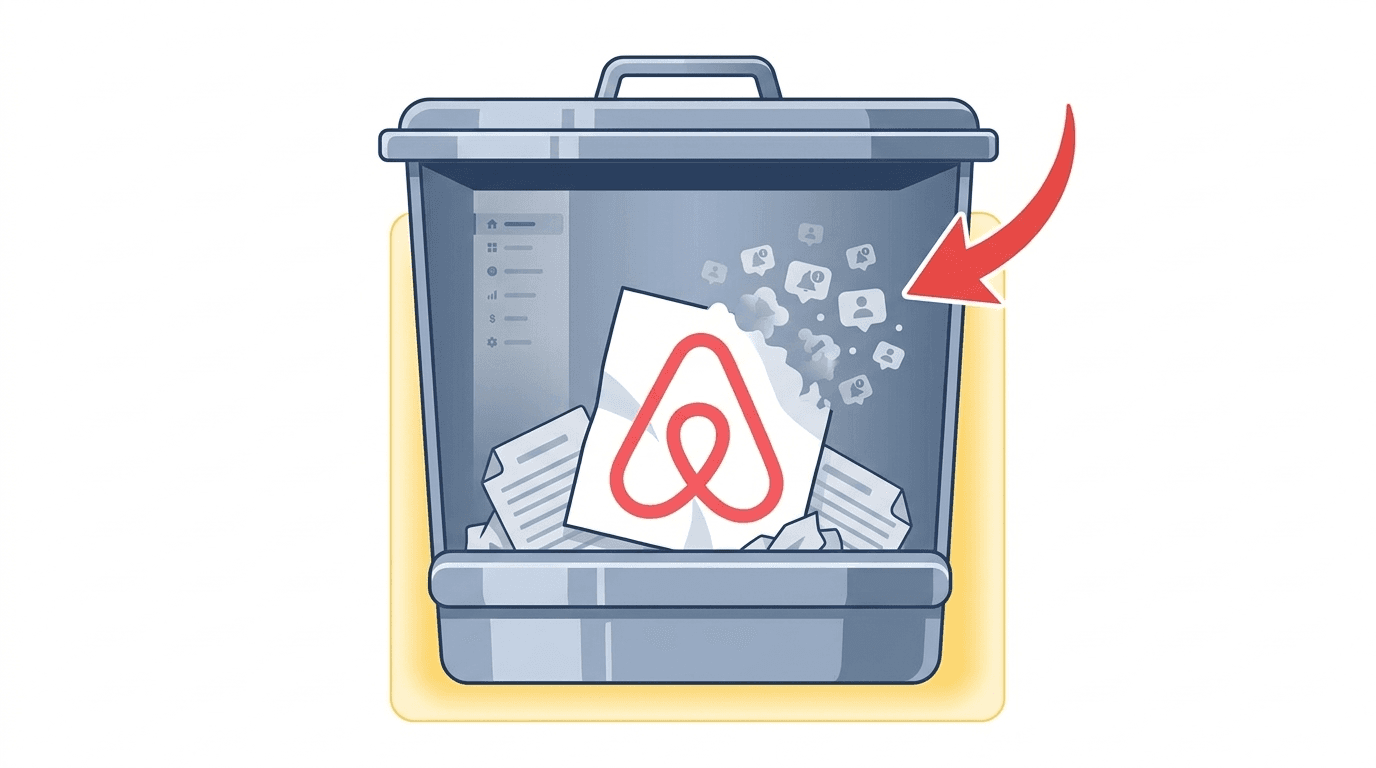Airbnb compte supprimé