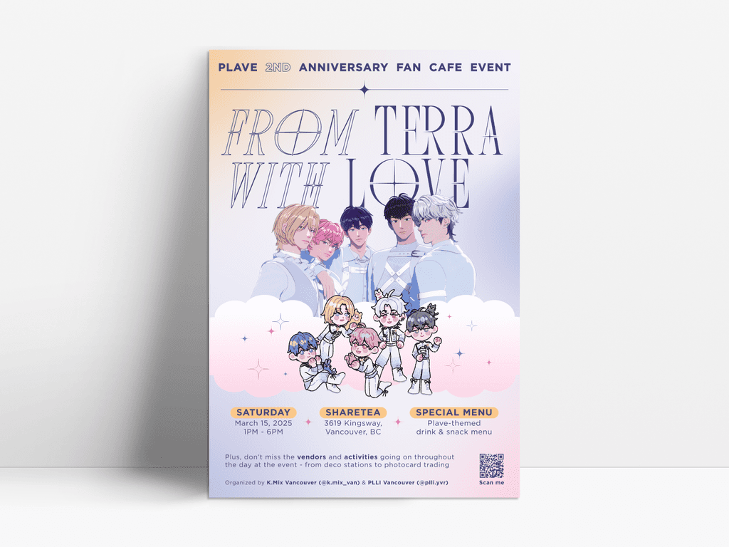 K-pop PLAVE event poster