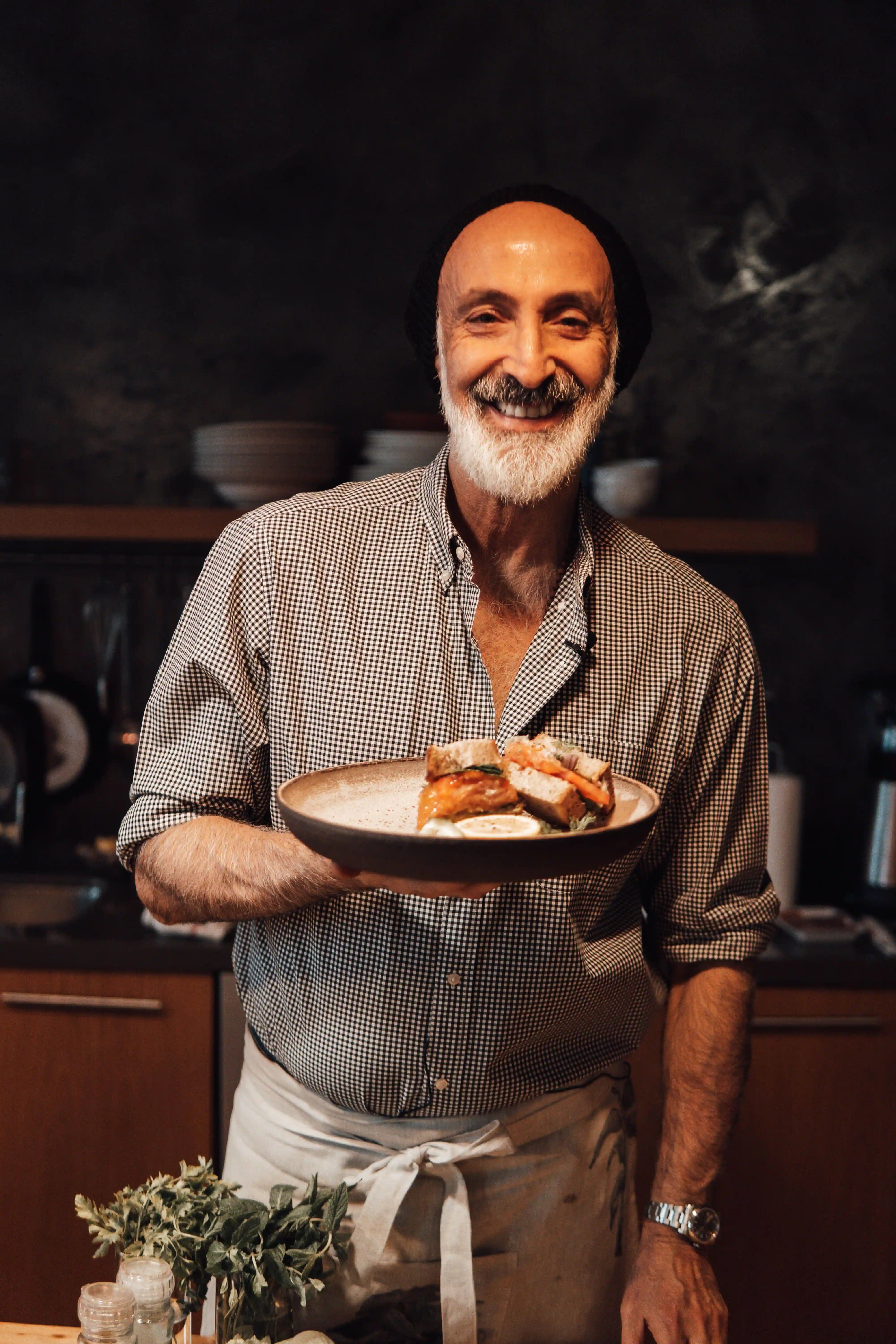 Chef preparing a private dining experience