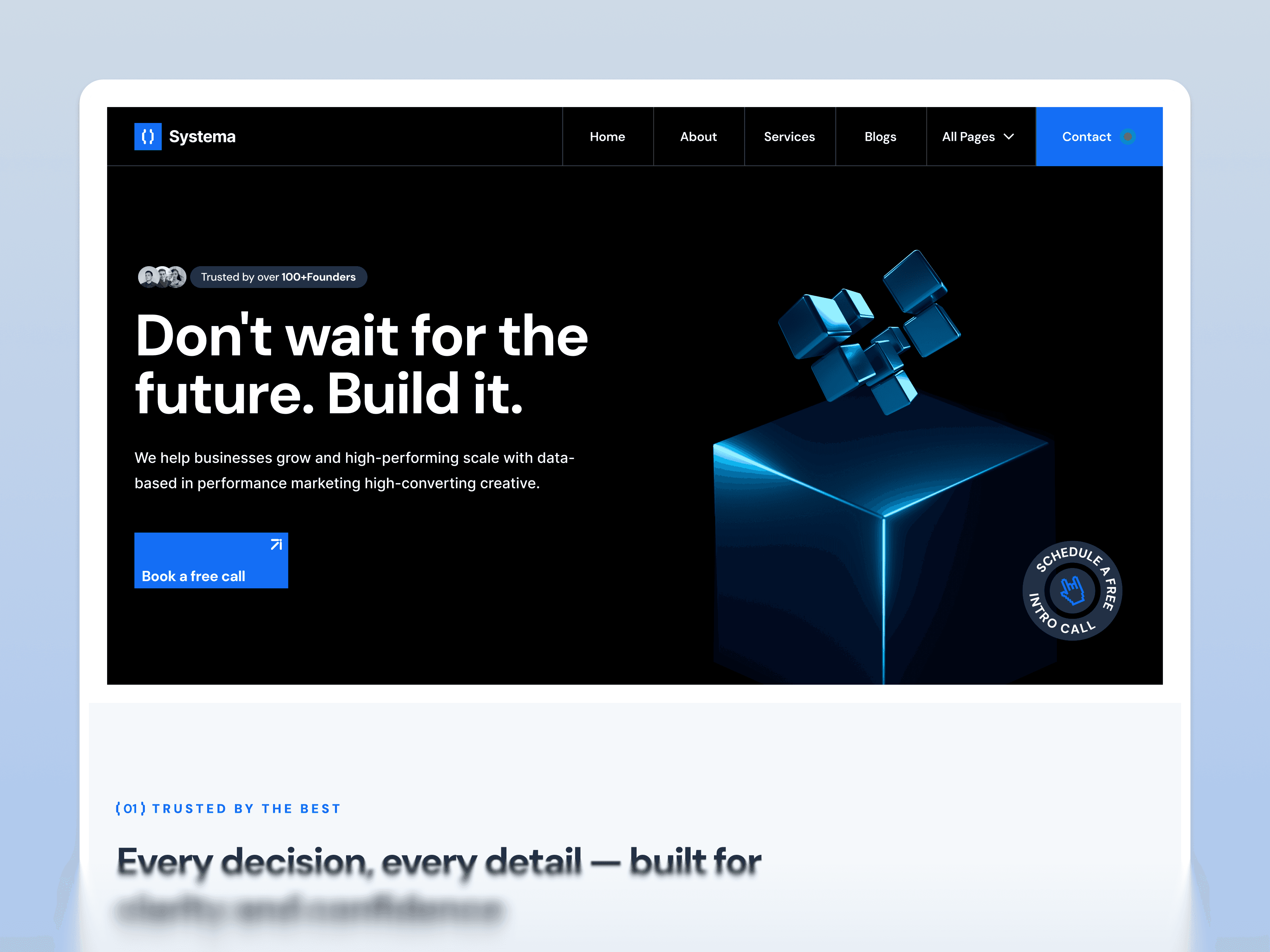 framer tech business template