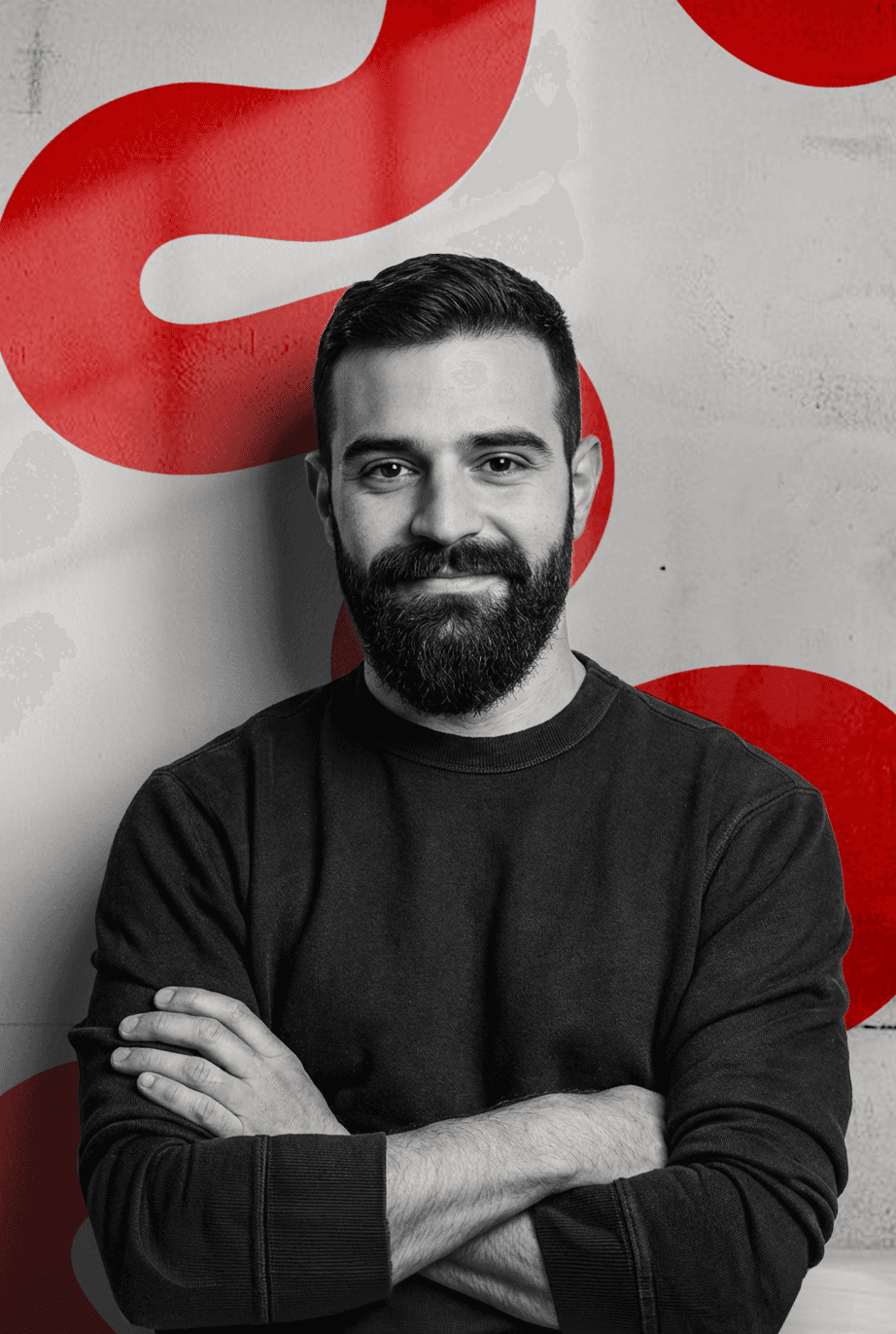 Portrait  of a young man with beard