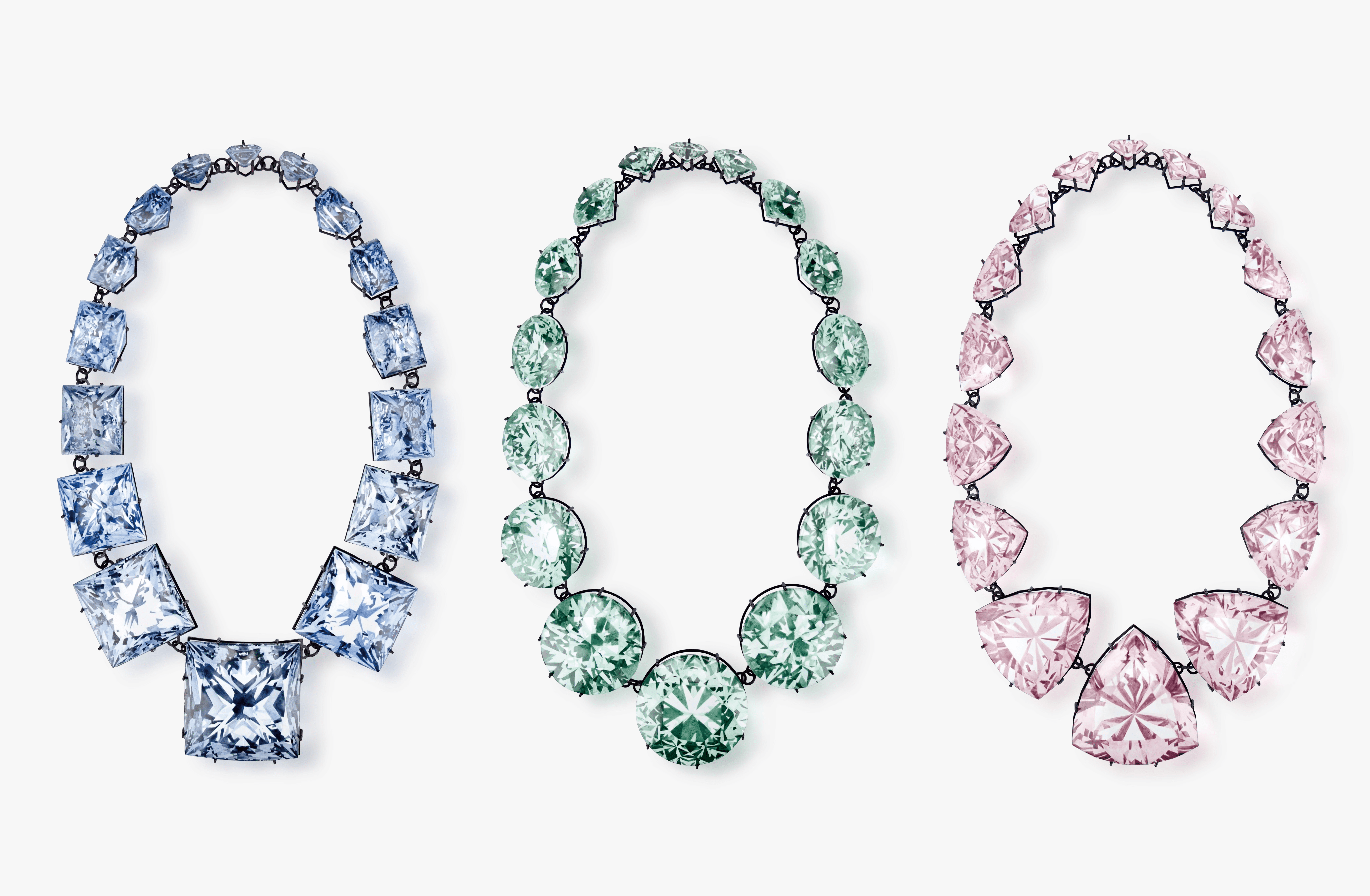 Gem by Yuxin Song, painted enamel on copper, contemporary jewelry necklace, selected for SCHMUCK 2026 Munich.