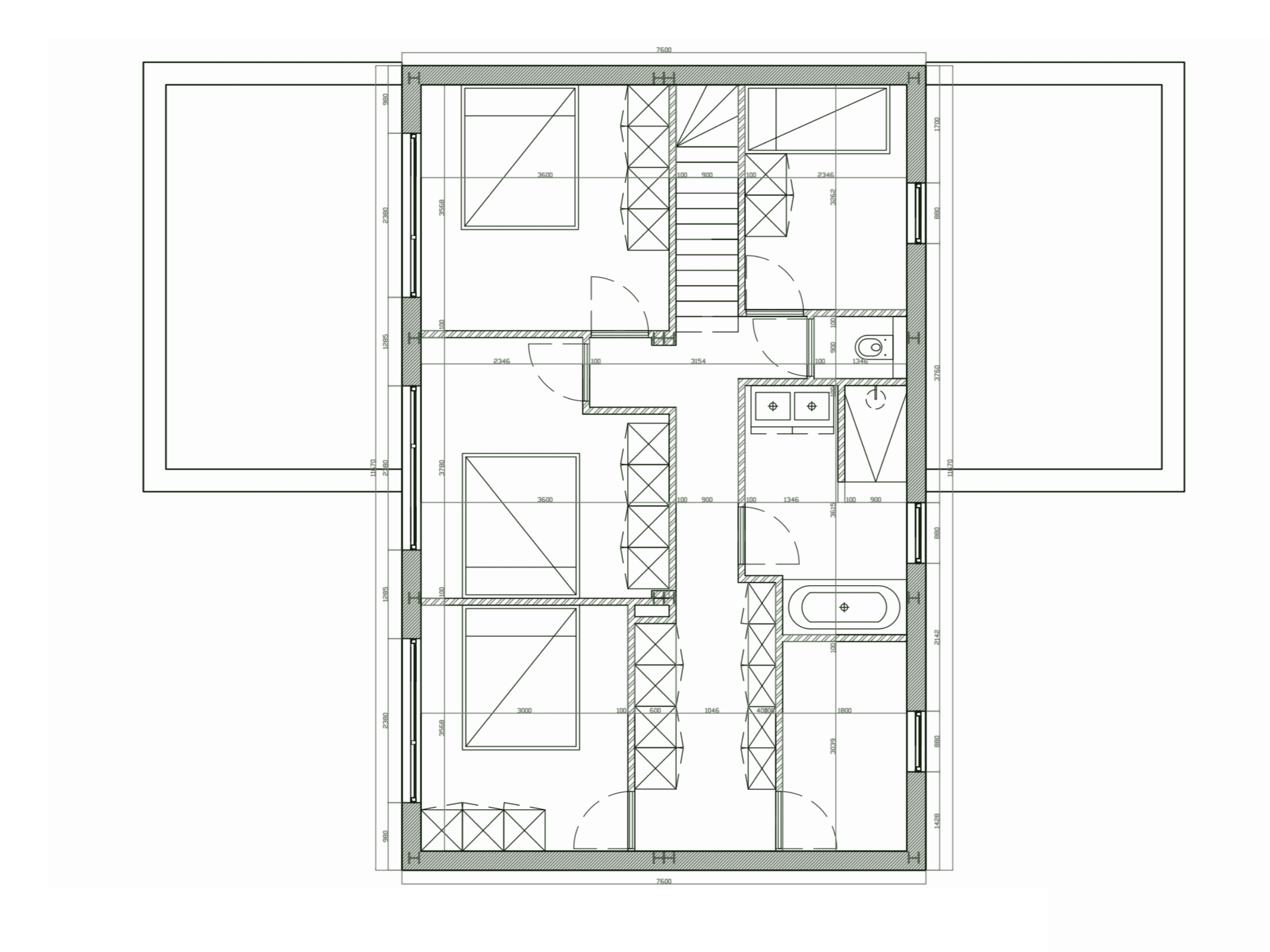 grondplan verdieping hub188