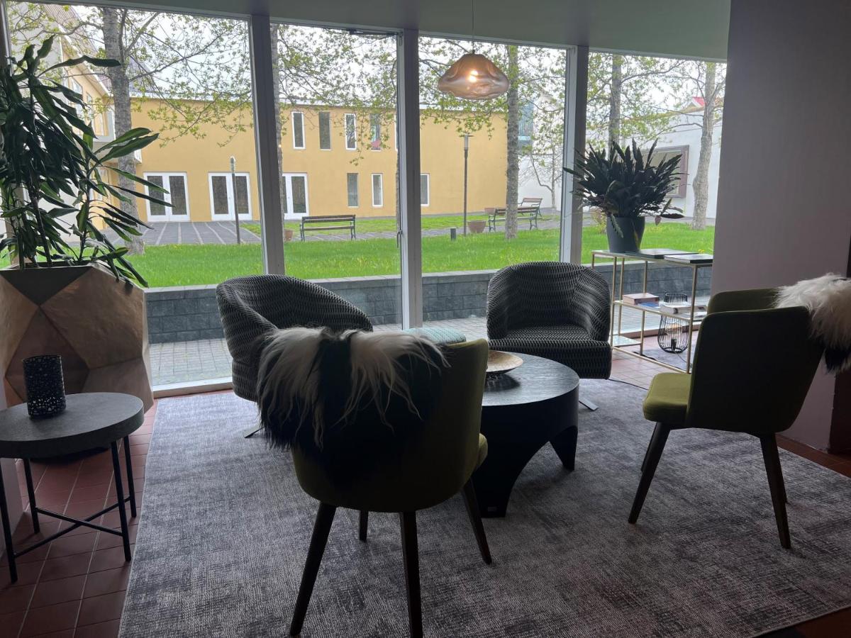 Selection of drinks at the Hotel Bifröst bar