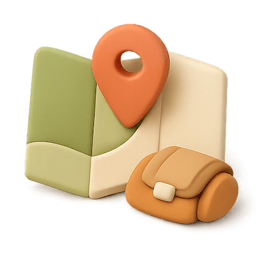 Folded Map with Pin