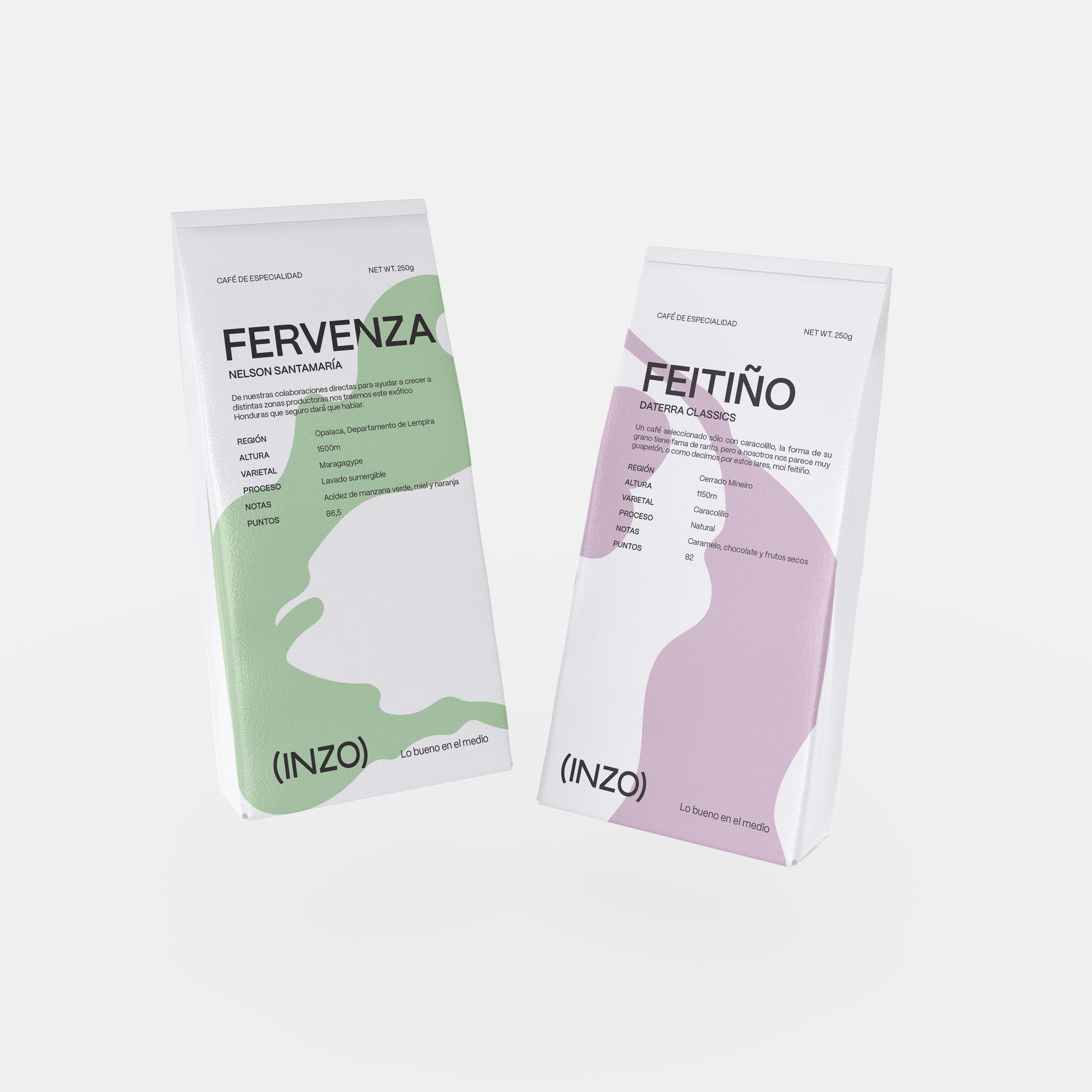 Brand identity and packaging design for spanish cafe coffee shop in A Coruña Spain