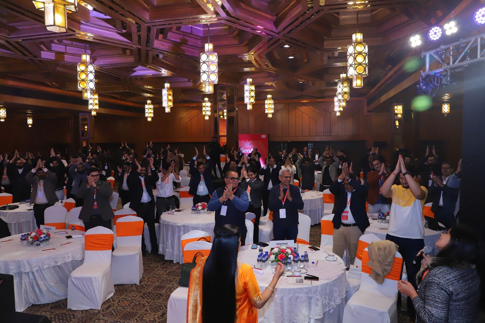 Business Presentation with Interactive Video Call