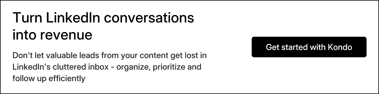 Turn LinkedIn conversations into revenue