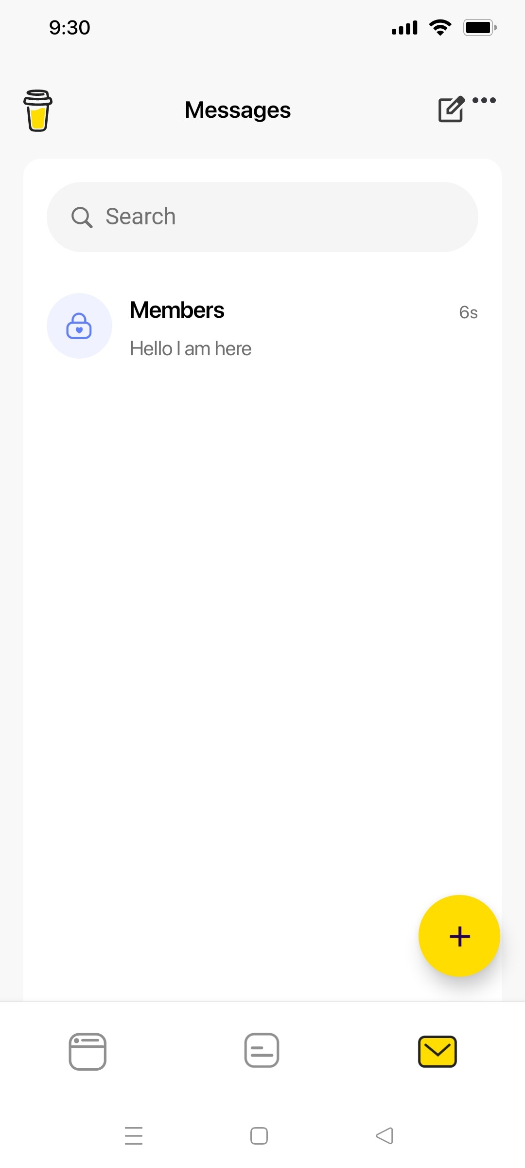 buy me a coffee Recieved message