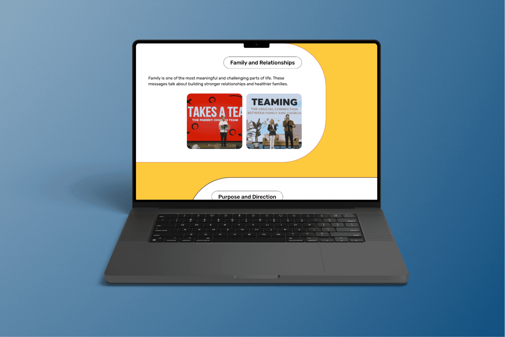 Organizes video content into approachable categories that feel relevant rather than overwhelming.