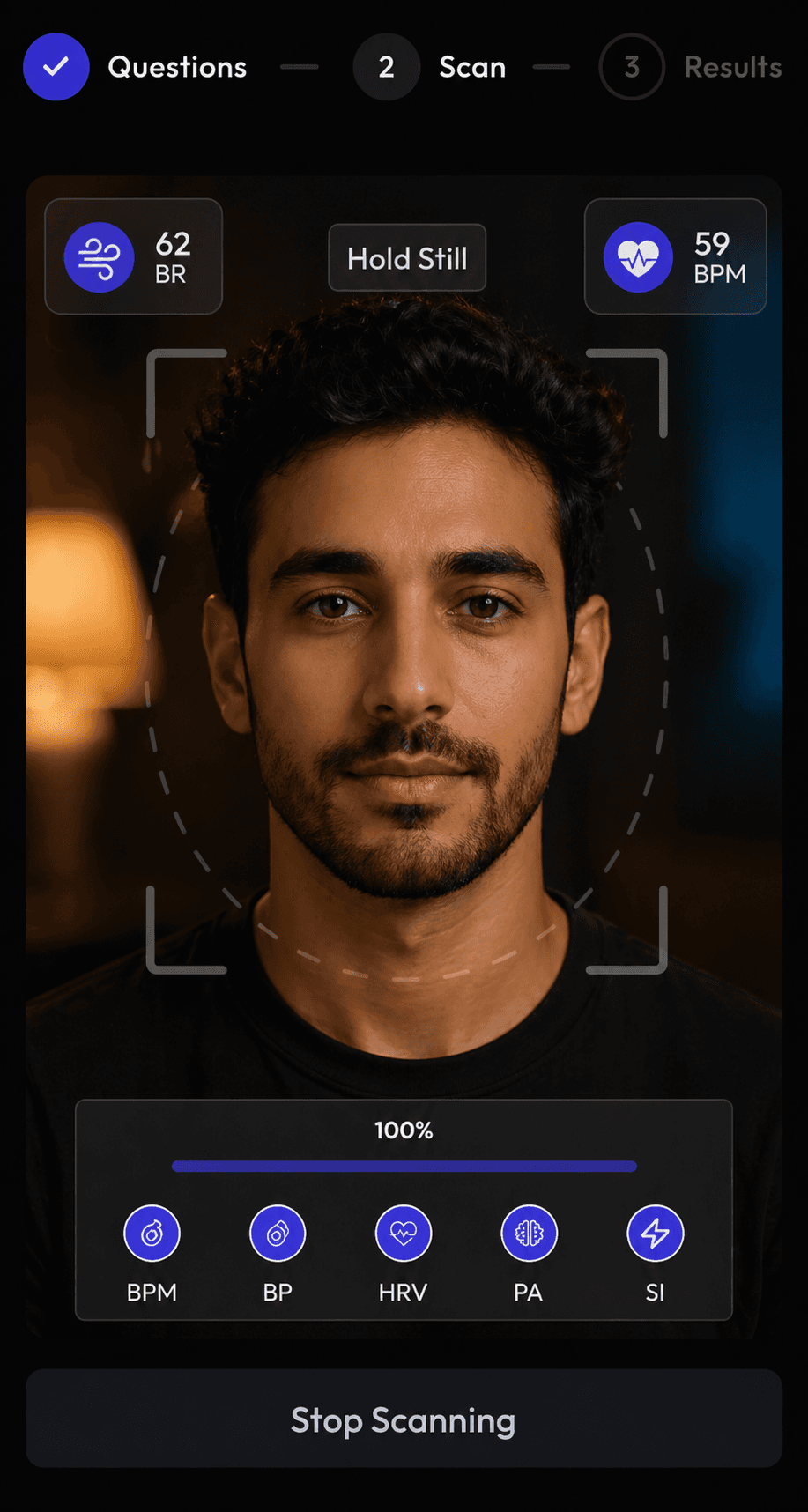 Vitals Biometric Scan