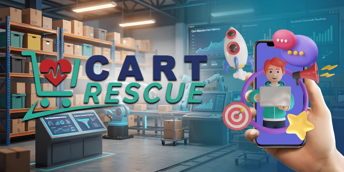 CartRescue.ai is a mobile app that helps users discover deals and recovers hesitant shoppers with real-time SMS assistance.