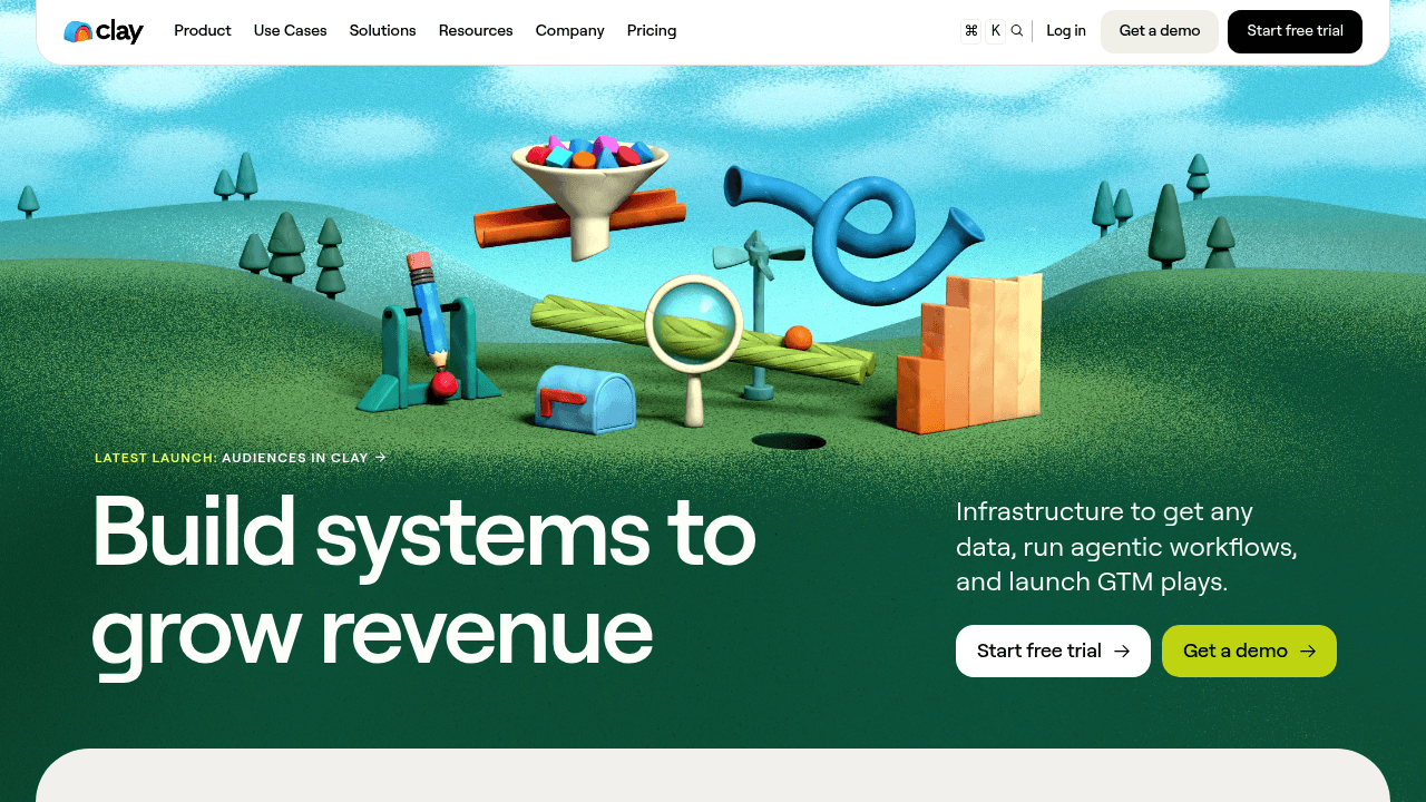 Screenshot of https://www.clay.com/