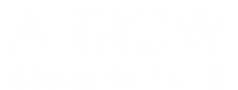 Arrow Apartments White Logo