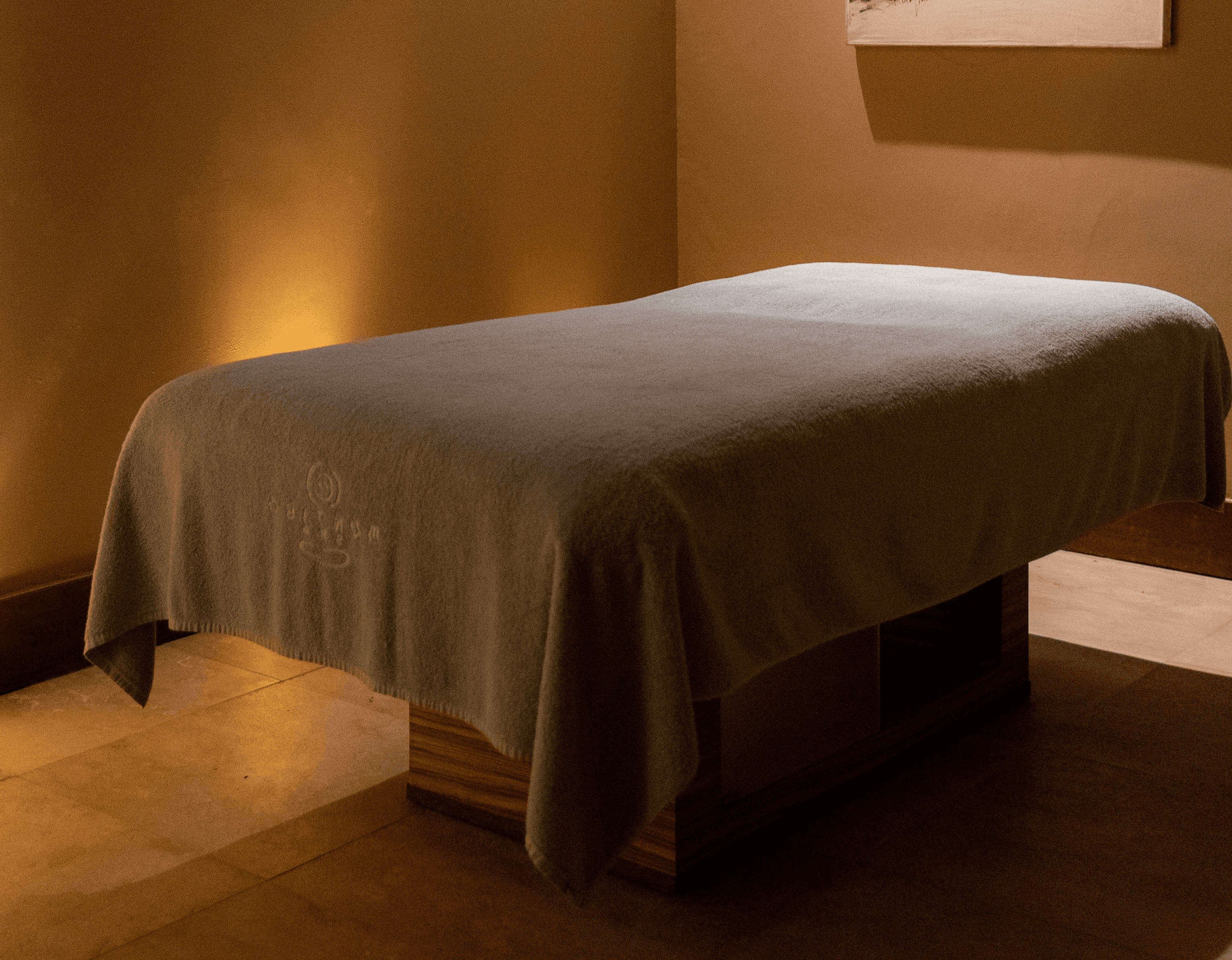 black and white abstract painting on wall