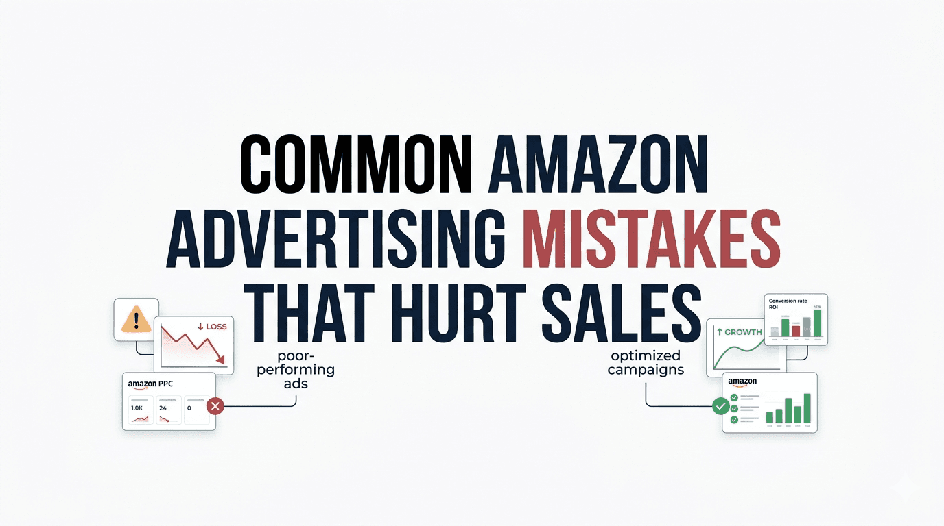 Common Amazon Advertising Mistakes That Hurt Sales illustrationn