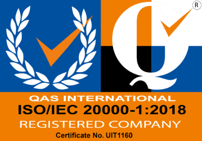 QAS International ISO/IEC 20000-1:2018 Certification – Certificate No. UIT1160