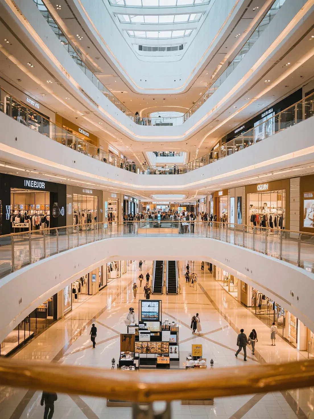 專業機場主題展覽設計，採用飛機跑道地坪及弧形多媒體互動顯示牆，營造室內沉浸式視覺體驗。