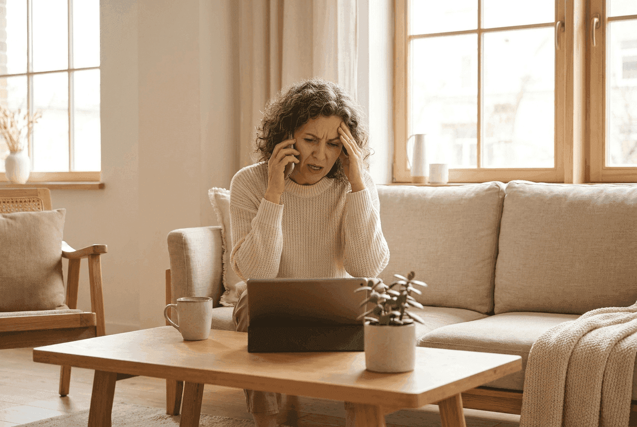 A frustrated patient on call with her hospital.