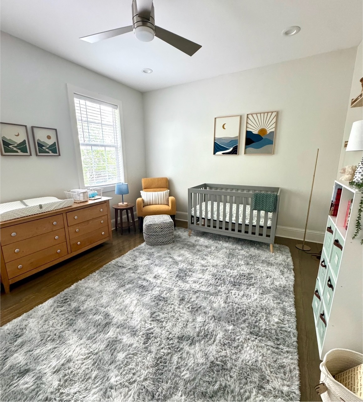 nursery with crib