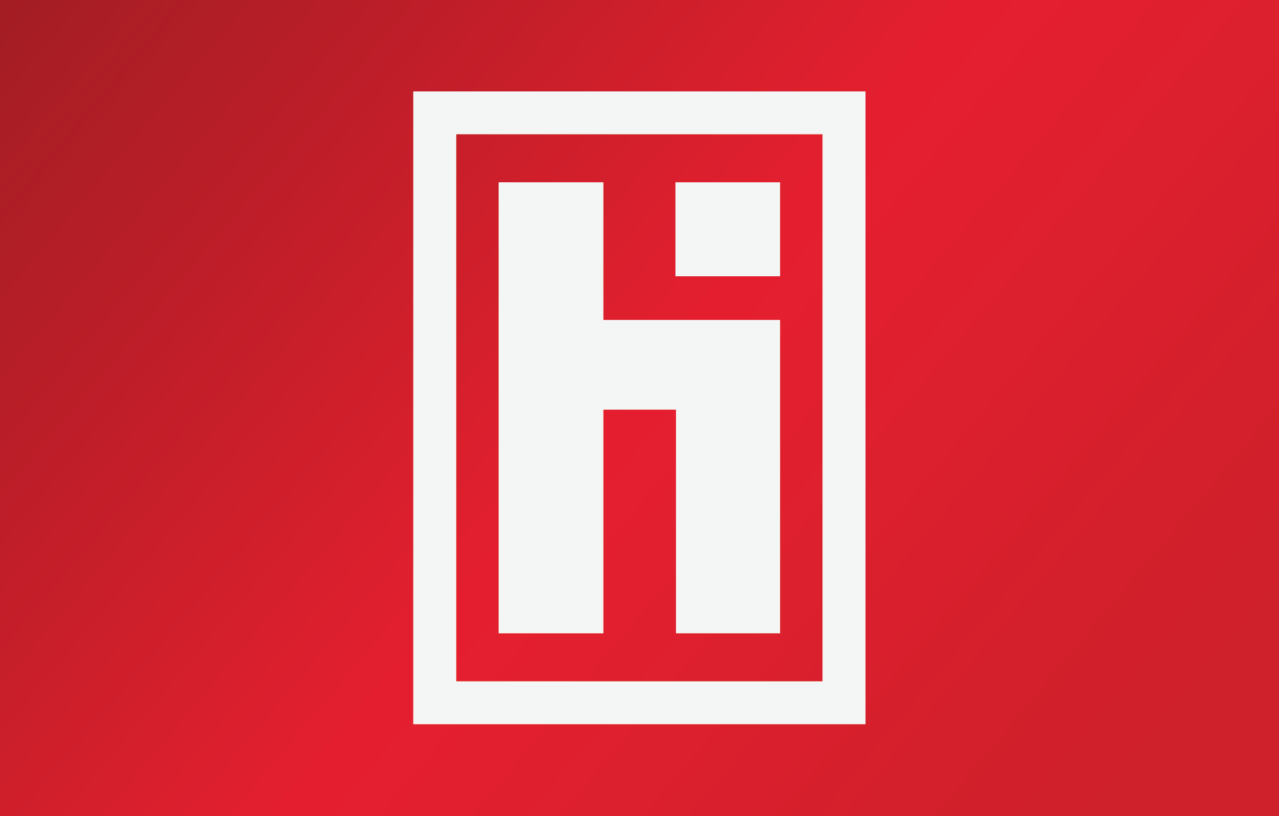 Hi Logo on red background