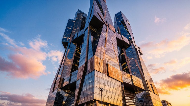 Luxury high-rise tower