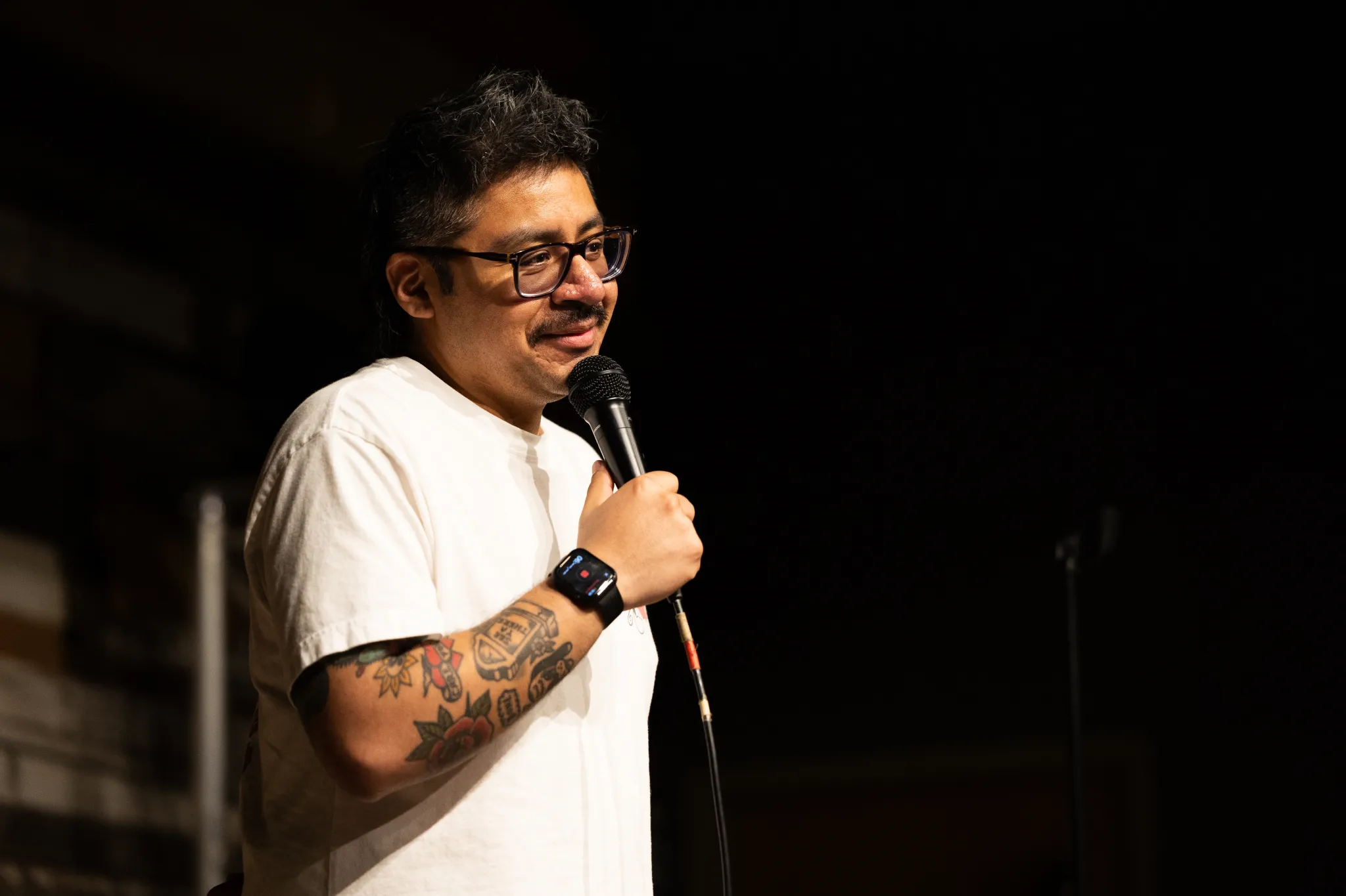 Comedian Luis Uz on Stage