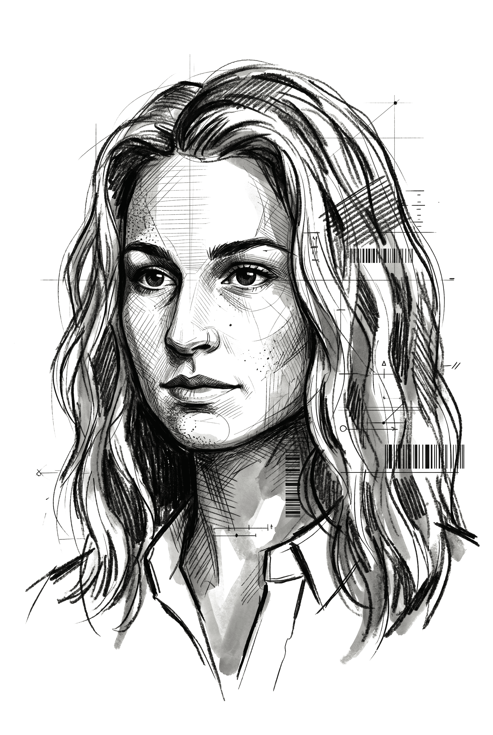 Illustrated portrait of Jacqueline Malvin, Machine Learning Fellow of Model Medicines
