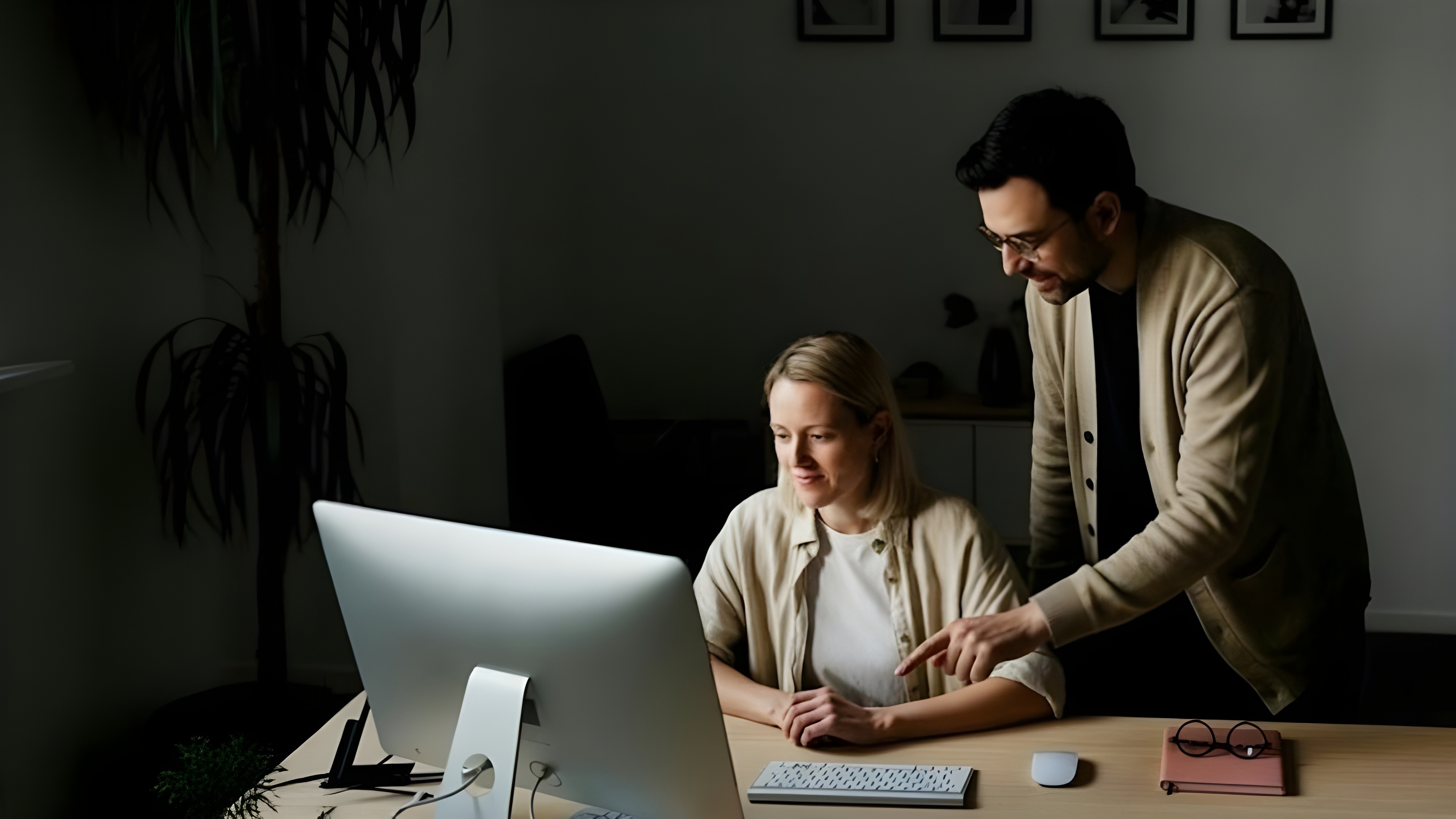 Office Collaboration Scene