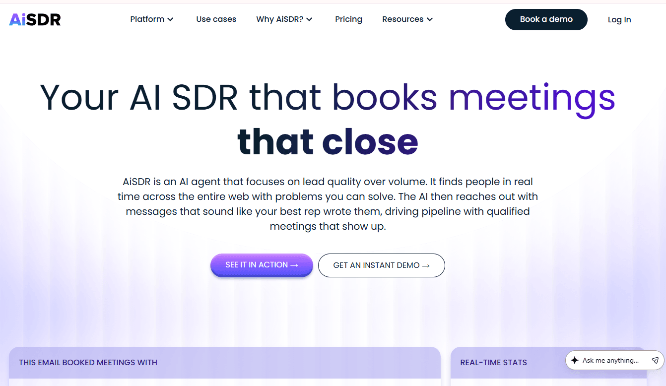 AiSDR home