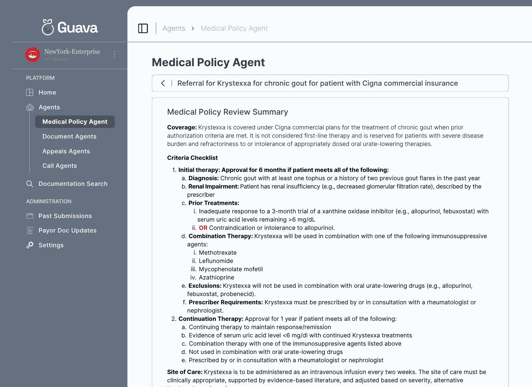 Medical Policy Agent