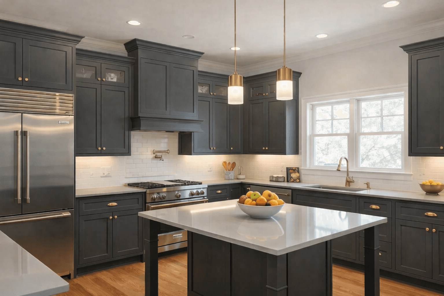 Modern building with closed windows