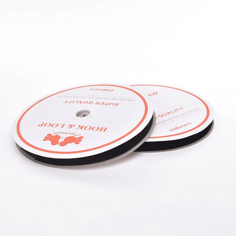 Fecho de contato velcro hook & loop 5cm preto c/ 25 m